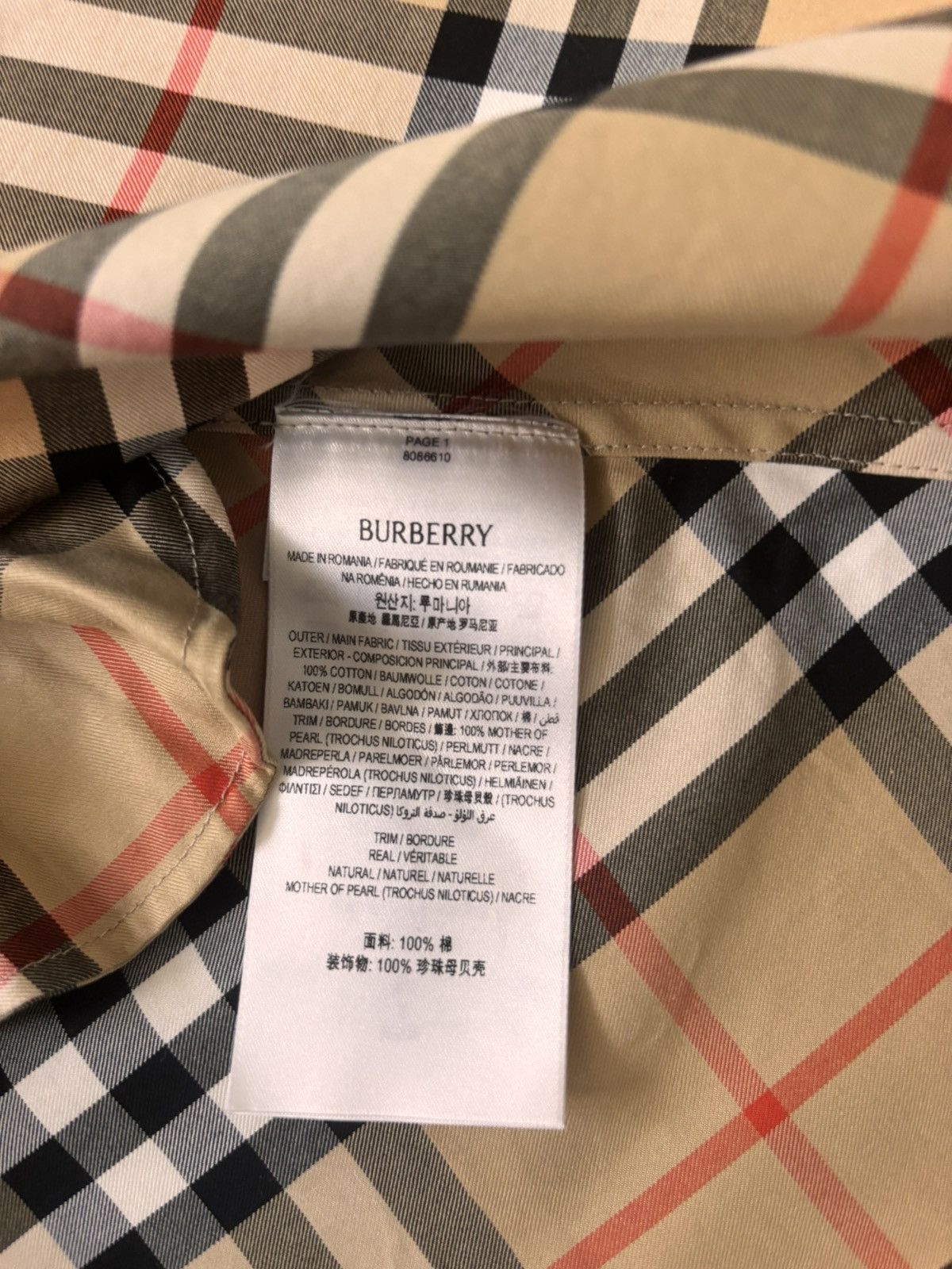 Burberry Burberry Vintege Checkered Cotton Shirt Size S / US 4 / IT 40 - 6 Thumbnail