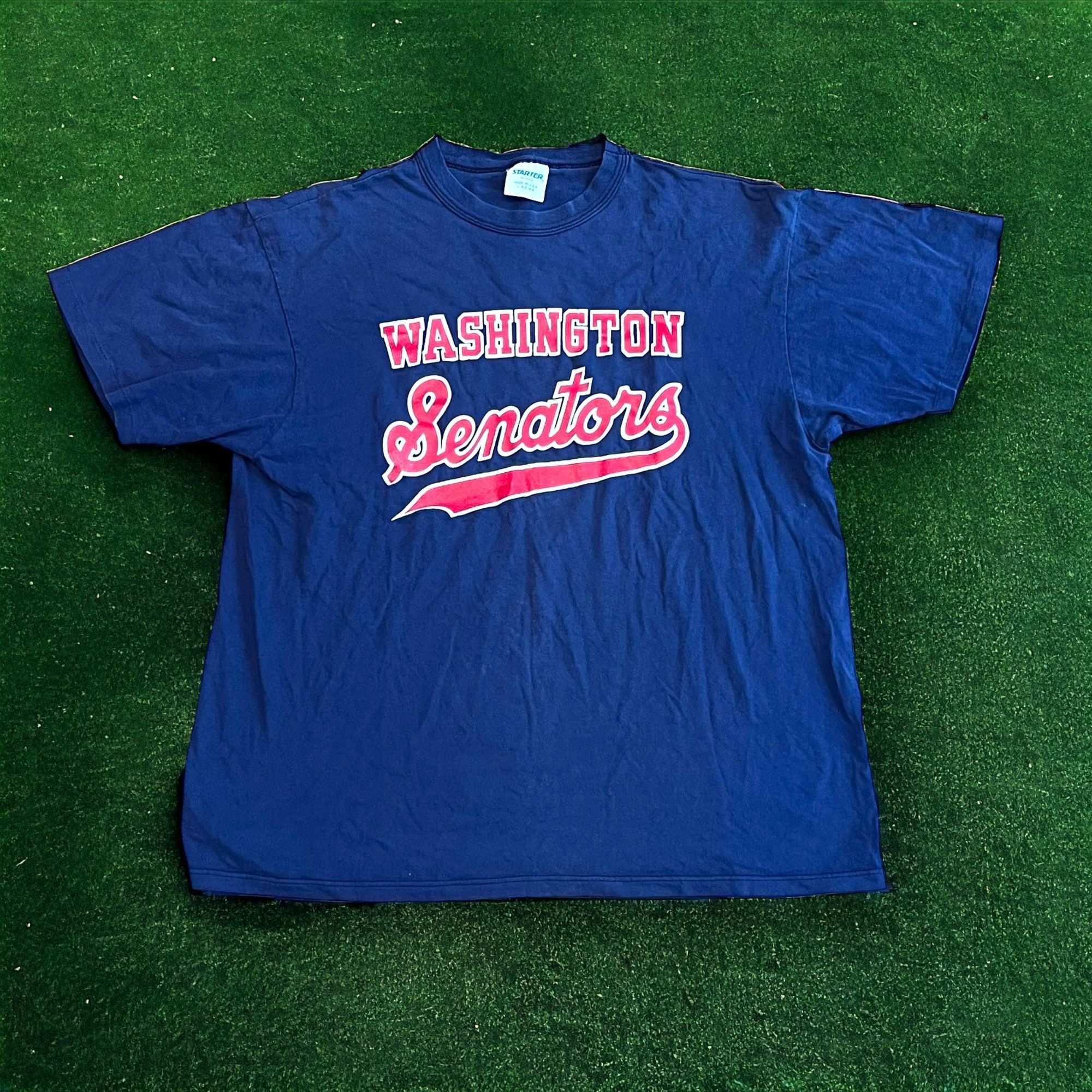 Starter × Vintage Vintage Washington Senators Starter T Shirt Single Stitch Size US L / EU 52-54 / 3 - 1 Thumbnail