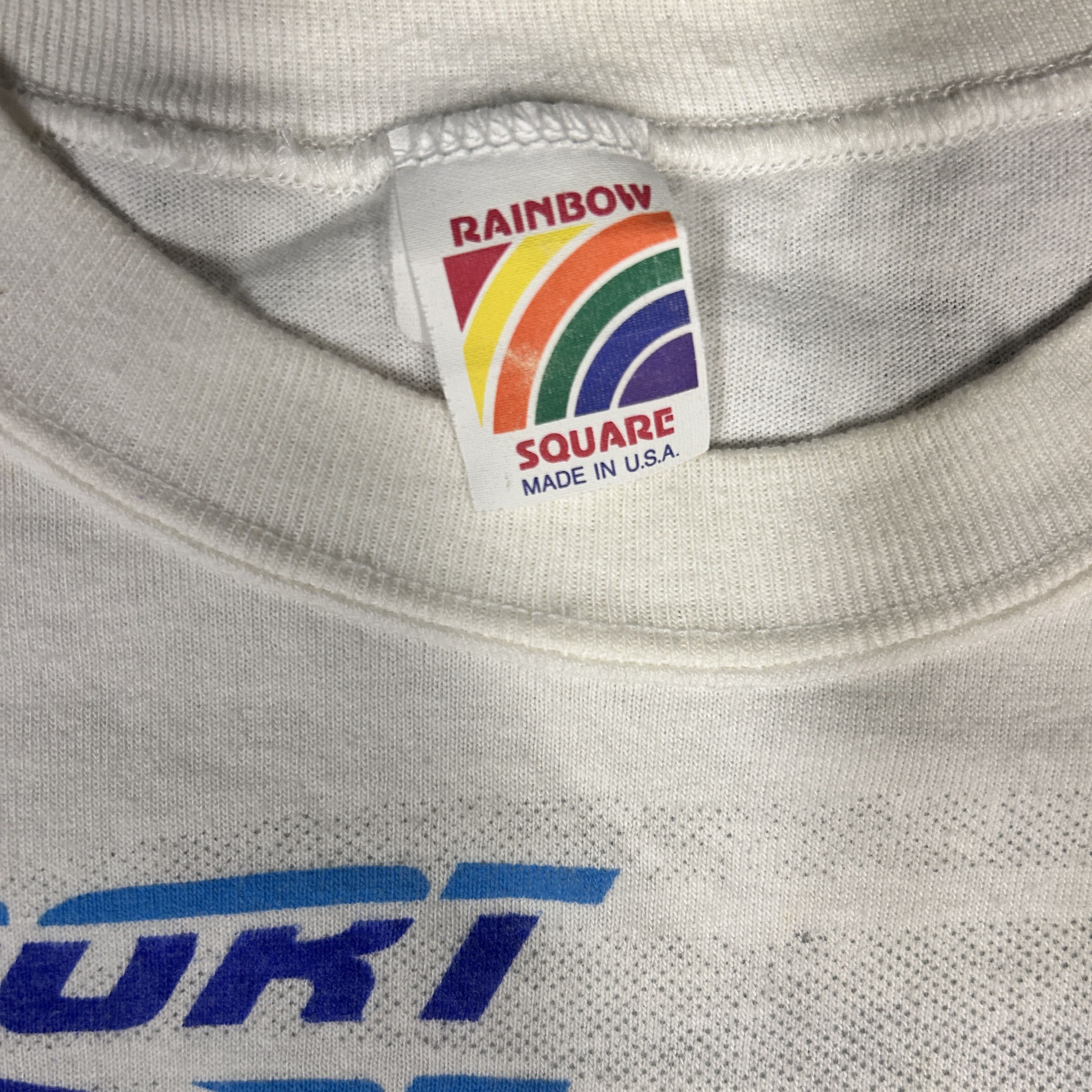Rainbow Vintage 90s Davey Allison Havoline Racing Graphic T-Shirt Single Stitch Size US L / EU 52-54 / 3 - 3 Thumbnail