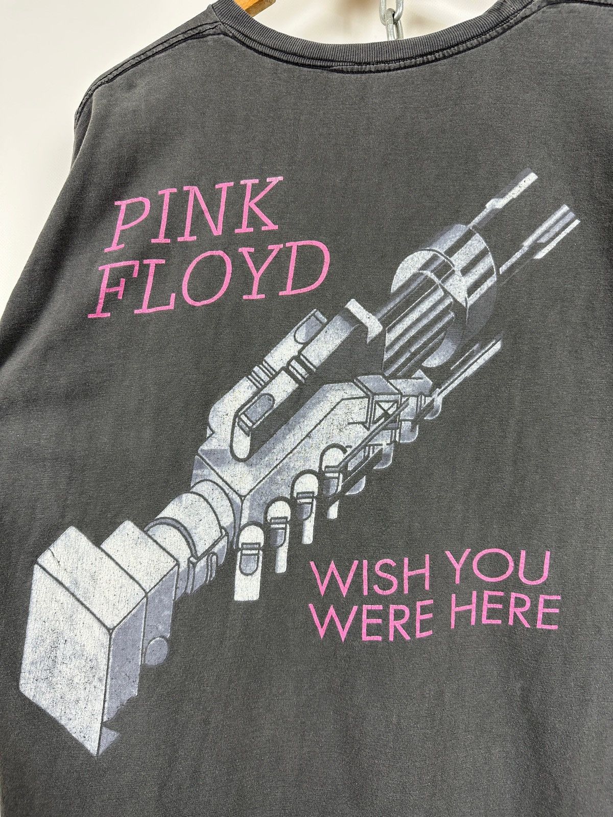 Band Tees 90s Vintage Pink Floyd Wish You Were Here Faded Band T-Shirt Size US XL / EU 56 / 4 - 21 Thumbnail