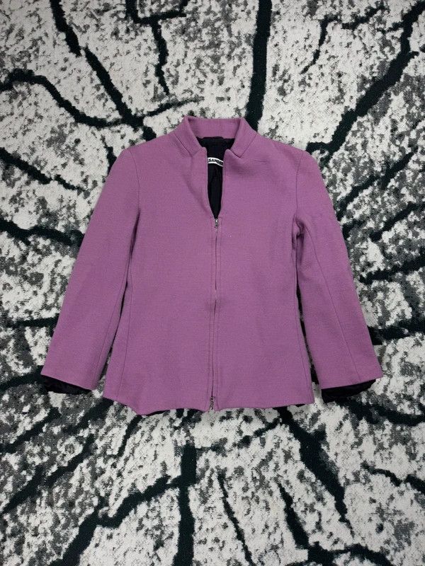 Jil Sander Jil Sander cupro jacket purple lilac 34 silk viscose Size XXS / US 00 / IT 34 - 1 Thumbnail