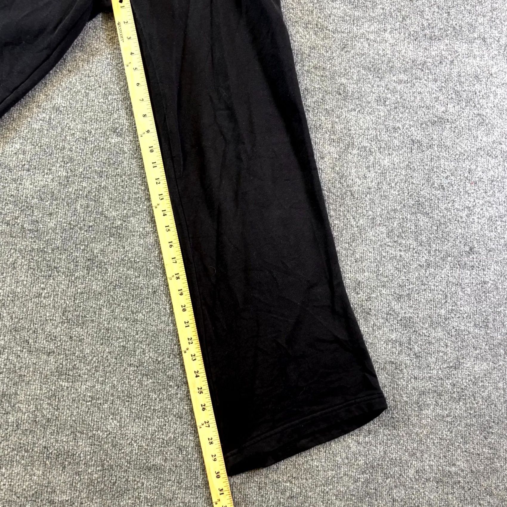 Ed Hardy VINTAGE Ed Hardy SweatPants Womens Small Black Fleece Drawstring Wide-Leg Casual Activewear Size 28" / US 6 / IT 42 - 4 Thumbnail