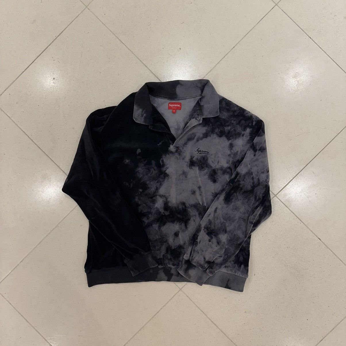 Supreme Velour Polo | Grailed