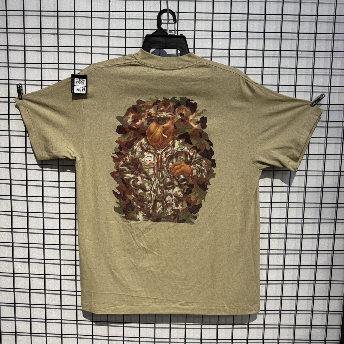 Other VINTAGE 1992 Camel Cigarettes Military camo Pocket Tee Size US XL / EU 56 / 4 - 1 Thumbnail