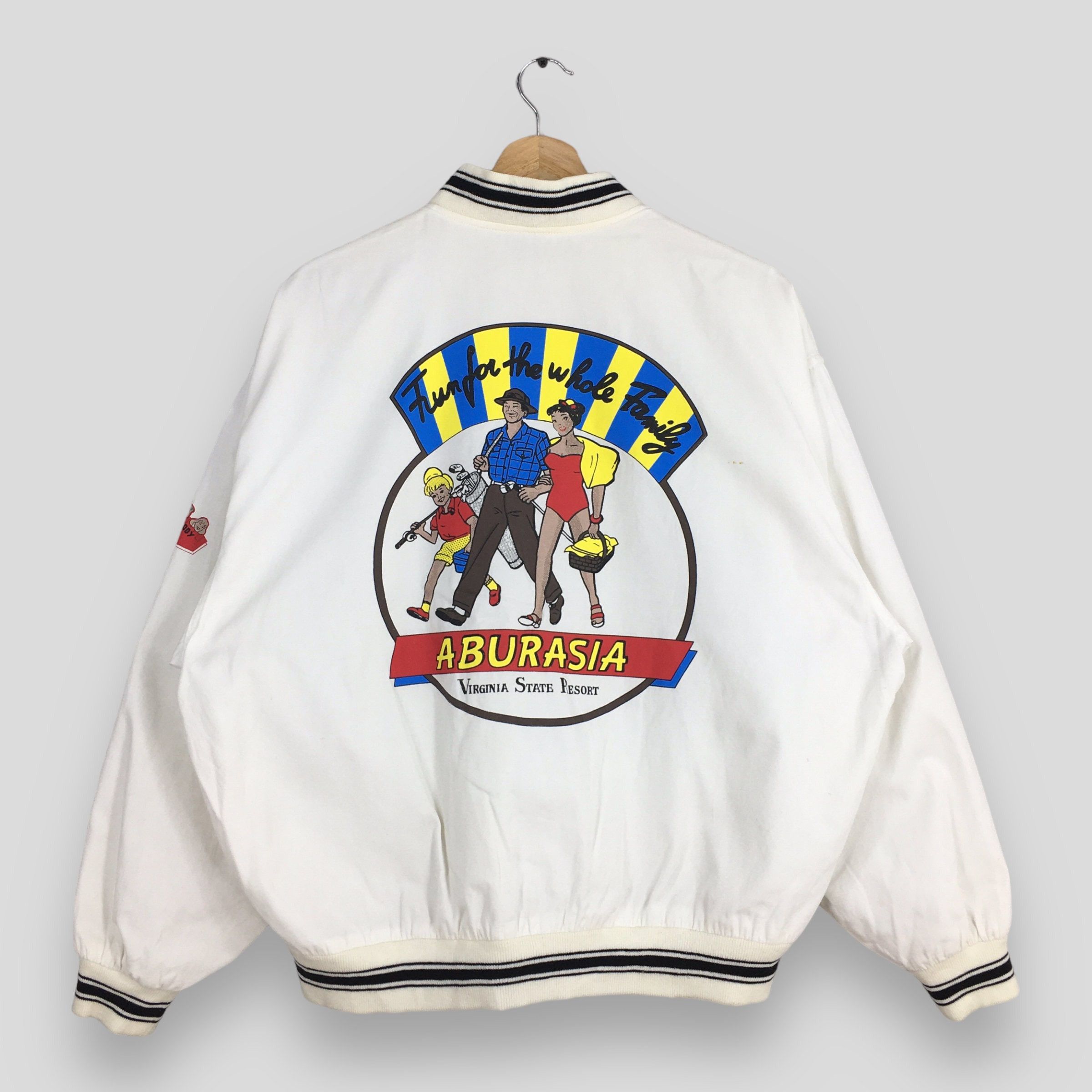 Vintage Vintage Virginia State Resort White Light Jacket XLarge Size US XL / EU 56 / 4 - 1 Thumbnail