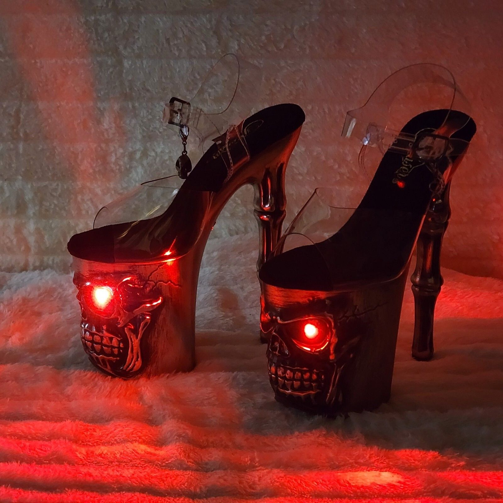 Other Rapture Brushed Metallic Copper Skull & Bones 8" High Heel P Size US 9 / IT 39 - 3 Thumbnail
