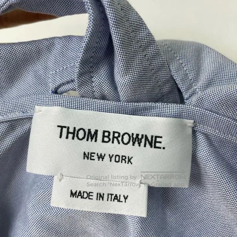 Thom Browne Thom Browne Stylish Blue Short Sleeve Blouse . Size M / US 6-8 / IT 42-44 - 5 Thumbnail