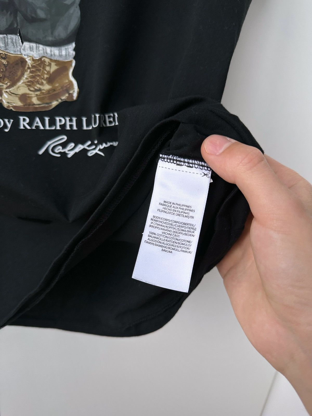 Polo Ralph Lauren Polo Ralph Lauren Bear Black Tee Size M / US 6-8 / IT 42-44 - 4 Thumbnail