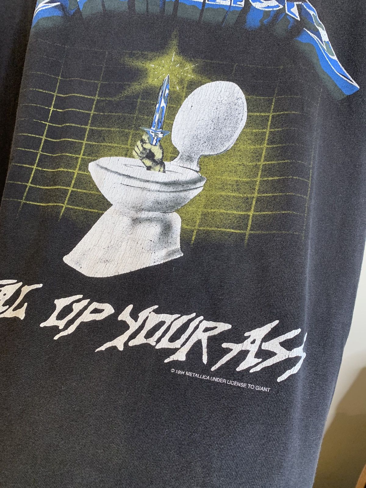 Band Tees *RARE* Vintage 1994 Metallica Metal Up Your Ass Giant Shirt Size US L / EU 52-54 / 3 - 3 Thumbnail