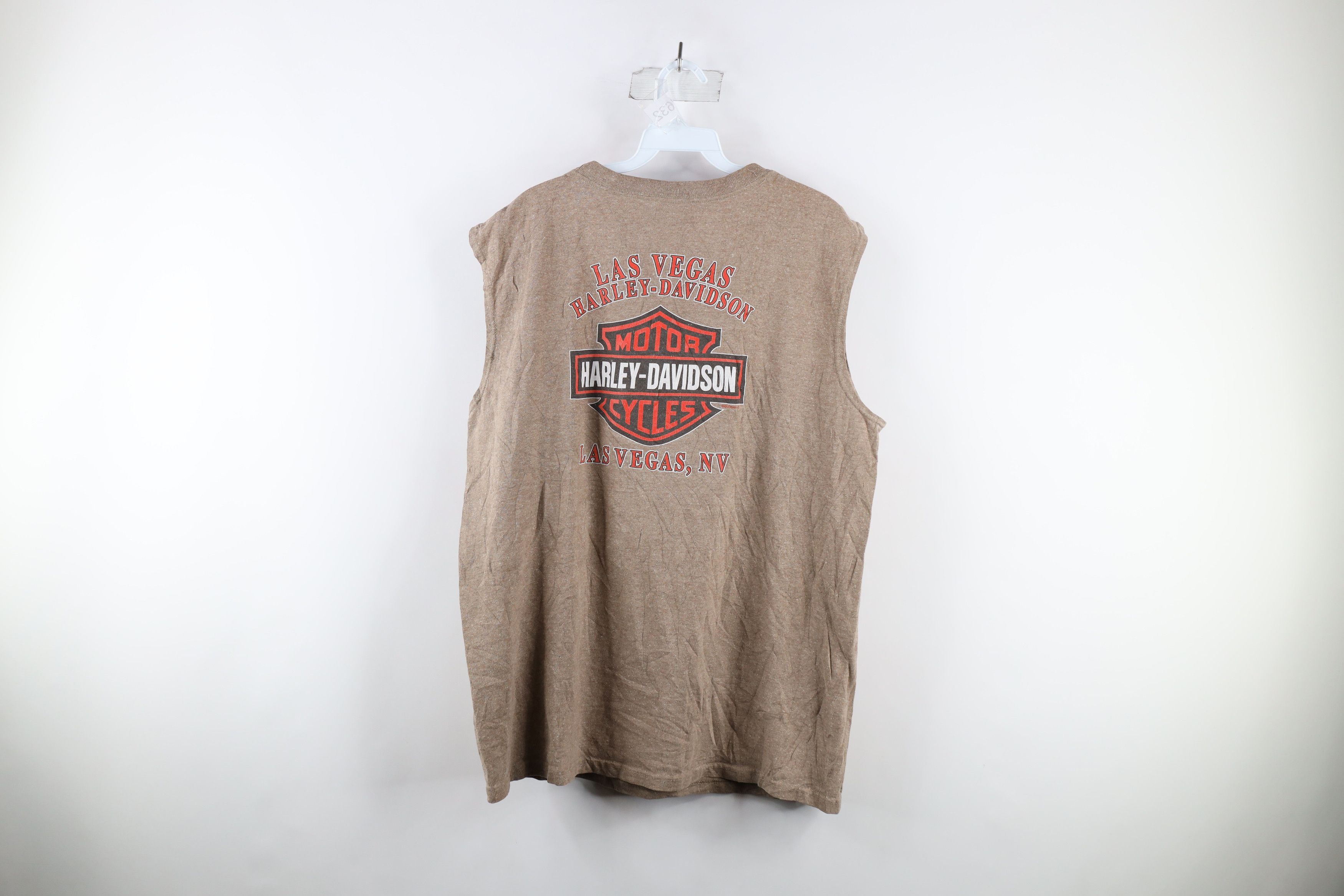 Harley Davidson × Vintage Vintage Y2K Harley Davidson Flames Sleeveless T-Shirt USA Size US L / EU 52-54 / 3 - 11 Thumbnail
