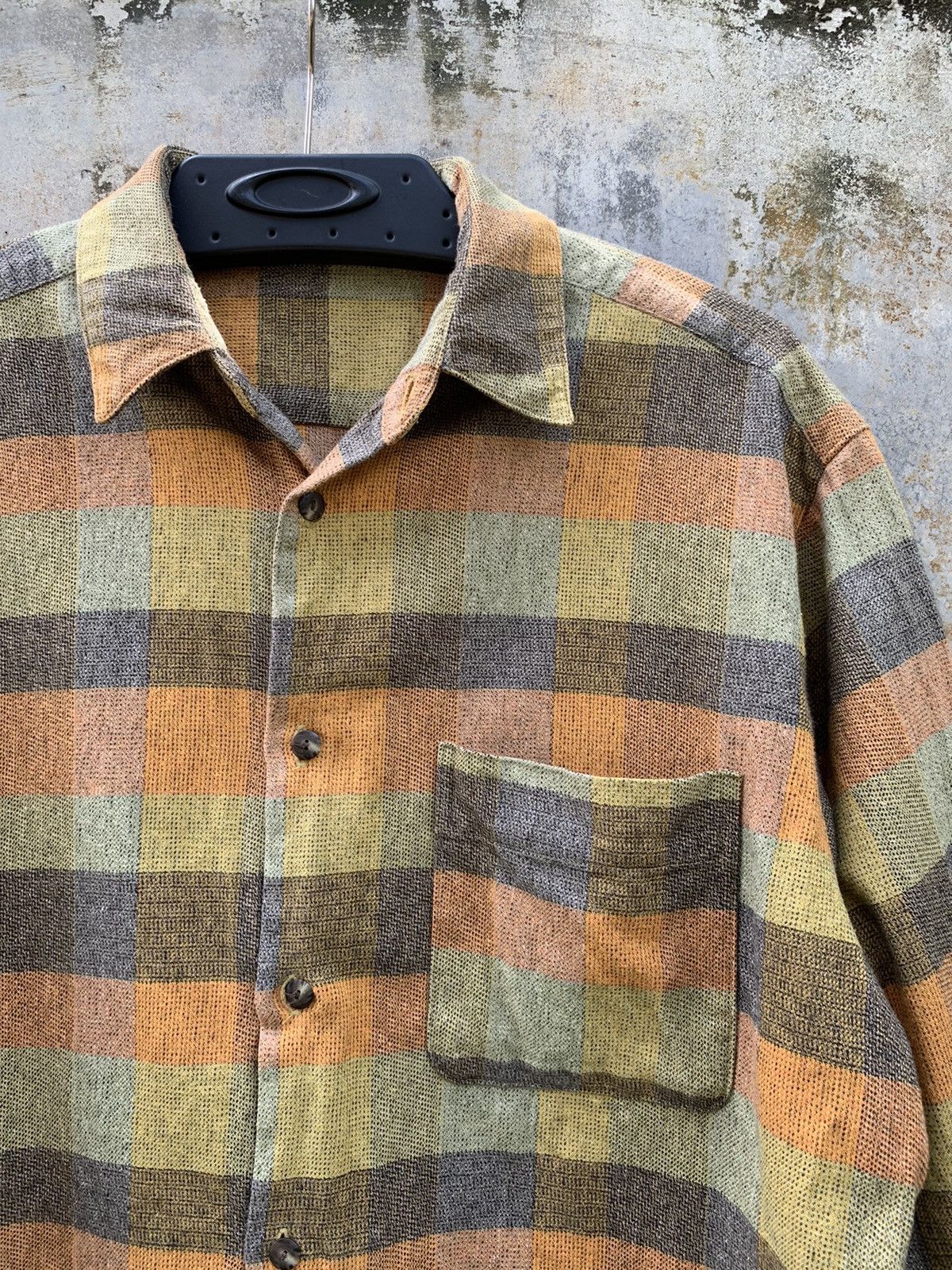 Designer × Japanese Brand × Vintage Vintage Exoah Japanese Flannel Shirts Size US L / EU 52-54 / 3 - 2 Thumbnail