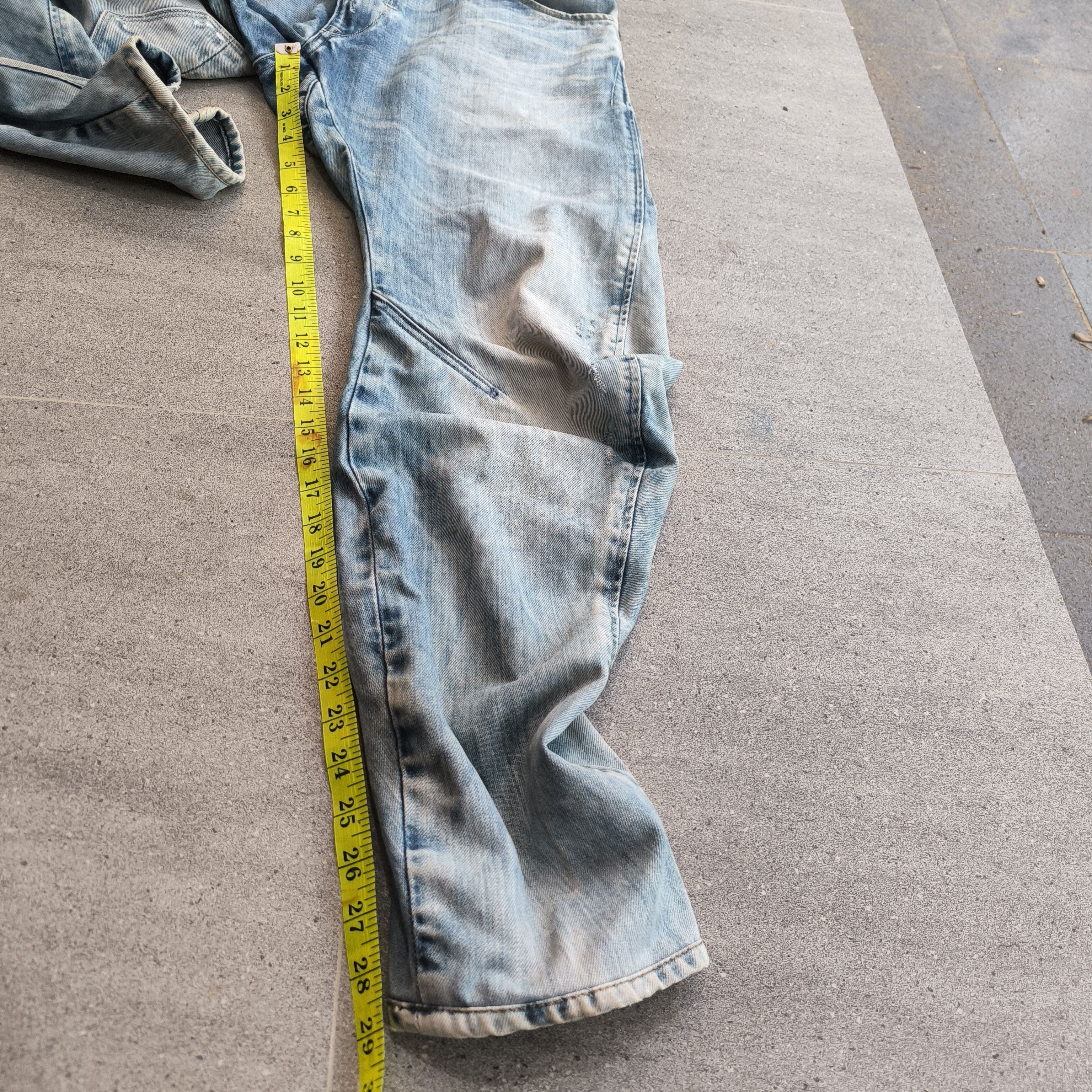 G-Star G-Star Raw 3301 Arc 3D Loose Fit Washed Denim Jeans Size US 32 / EU 48 - 18 Thumbnail