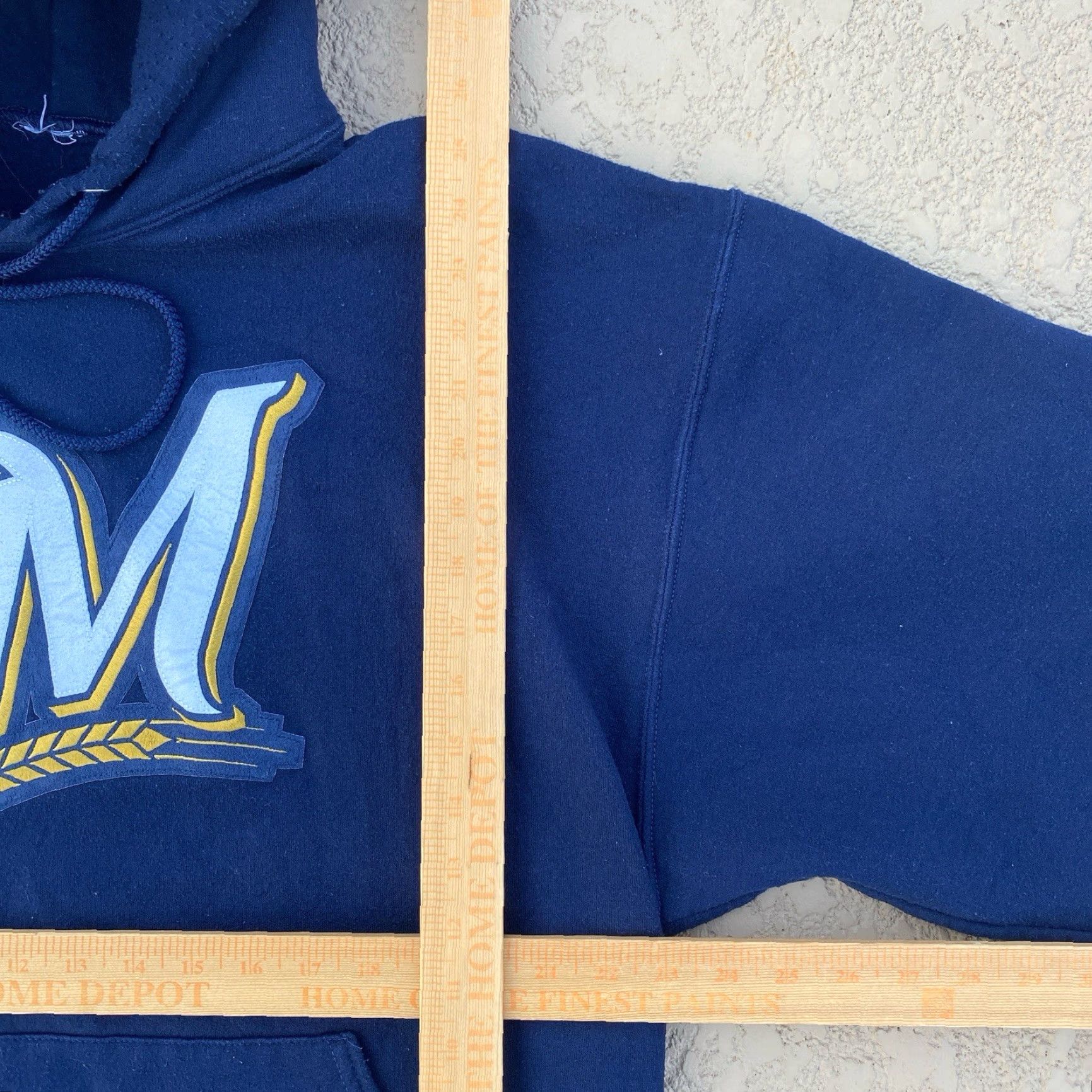 Vintage VINTAGE Milwaukee Brewers Hoodie Mens XL Sweatshirt Baseball Size US XL / EU 56 / 4 - 4 Thumbnail