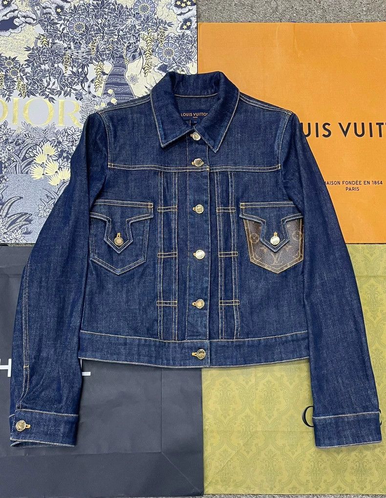 Louis Vuitton Denim Jacket Size 34 - dmc