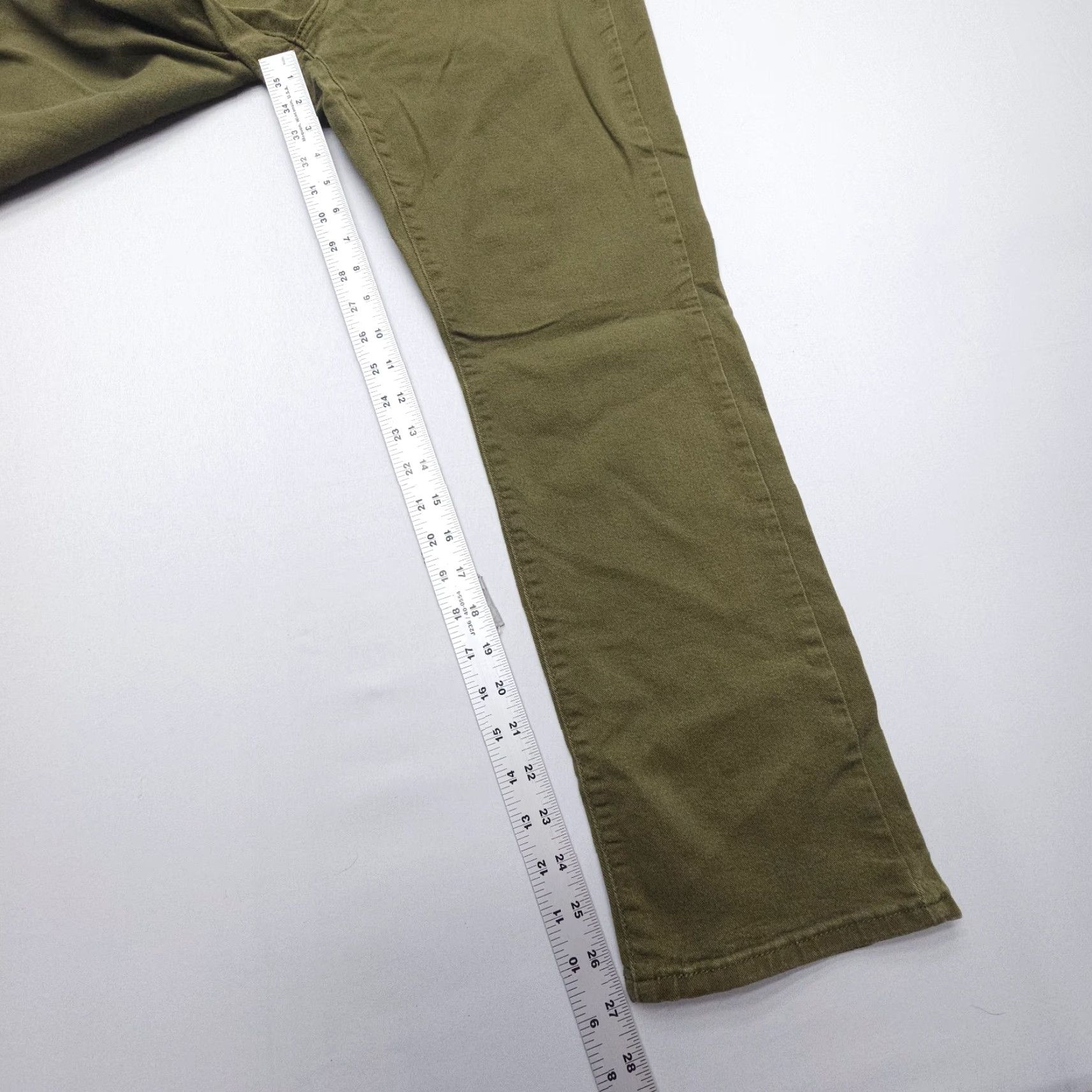 Levi's Levi's 515 Jeans Straight Women's Green Denim Stretch Mid Rise 27 Inseam 12 Regular Size 12 Levi's 500 Series USA Vintage: No Size 34" / US 12 / IT 48 - 4 Thumbnail