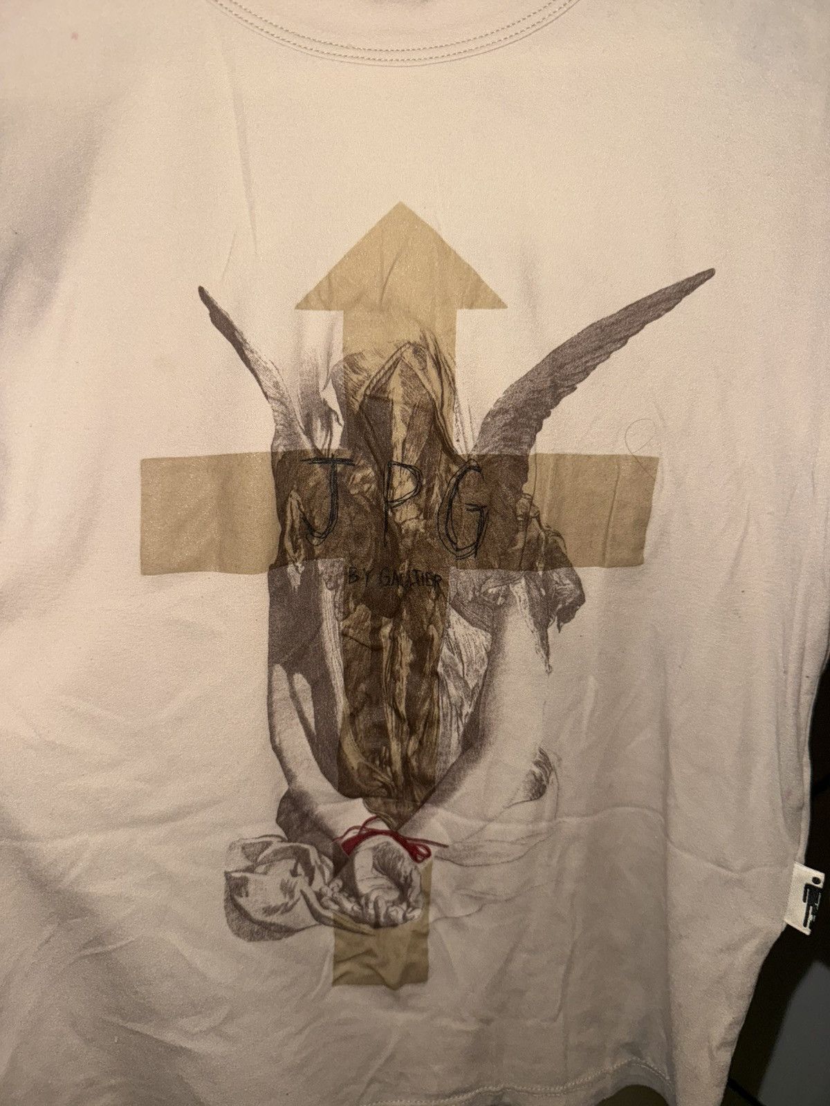 Jean Paul Gaultier Jean Paul Gaultier beige long sleeve T-shirt Size S / US 4 / IT 40 - 4 Thumbnail