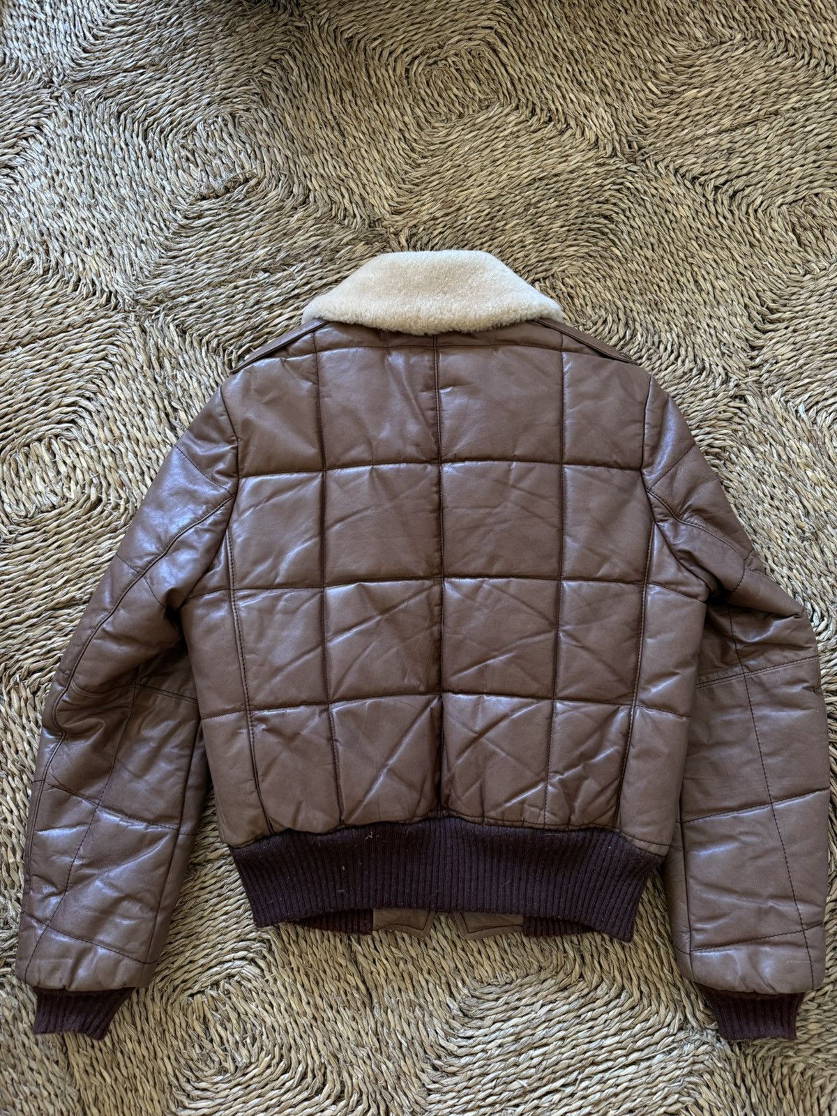 Designer × Vintage 70s Vintage Leather and shearling bomber Size US L / EU 52-54 / 3 - 2 Thumbnail