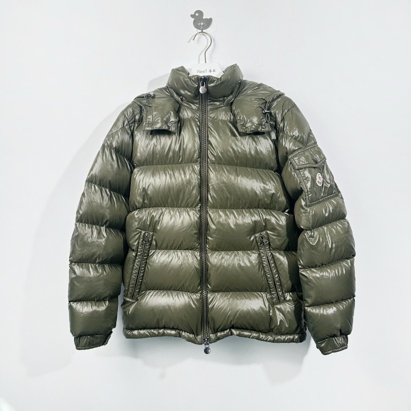 Moncler Moncler Maya Army Green Short Down Jacket Size US XL / EU 56 / 4 - 1 Thumbnail