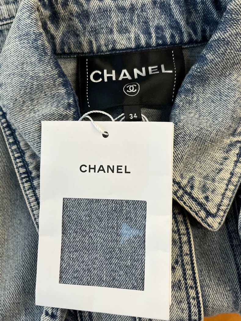 Chanel chanel Make an old short denim jacket Size XXS / US 00 / IT 34 - 4 Thumbnail
