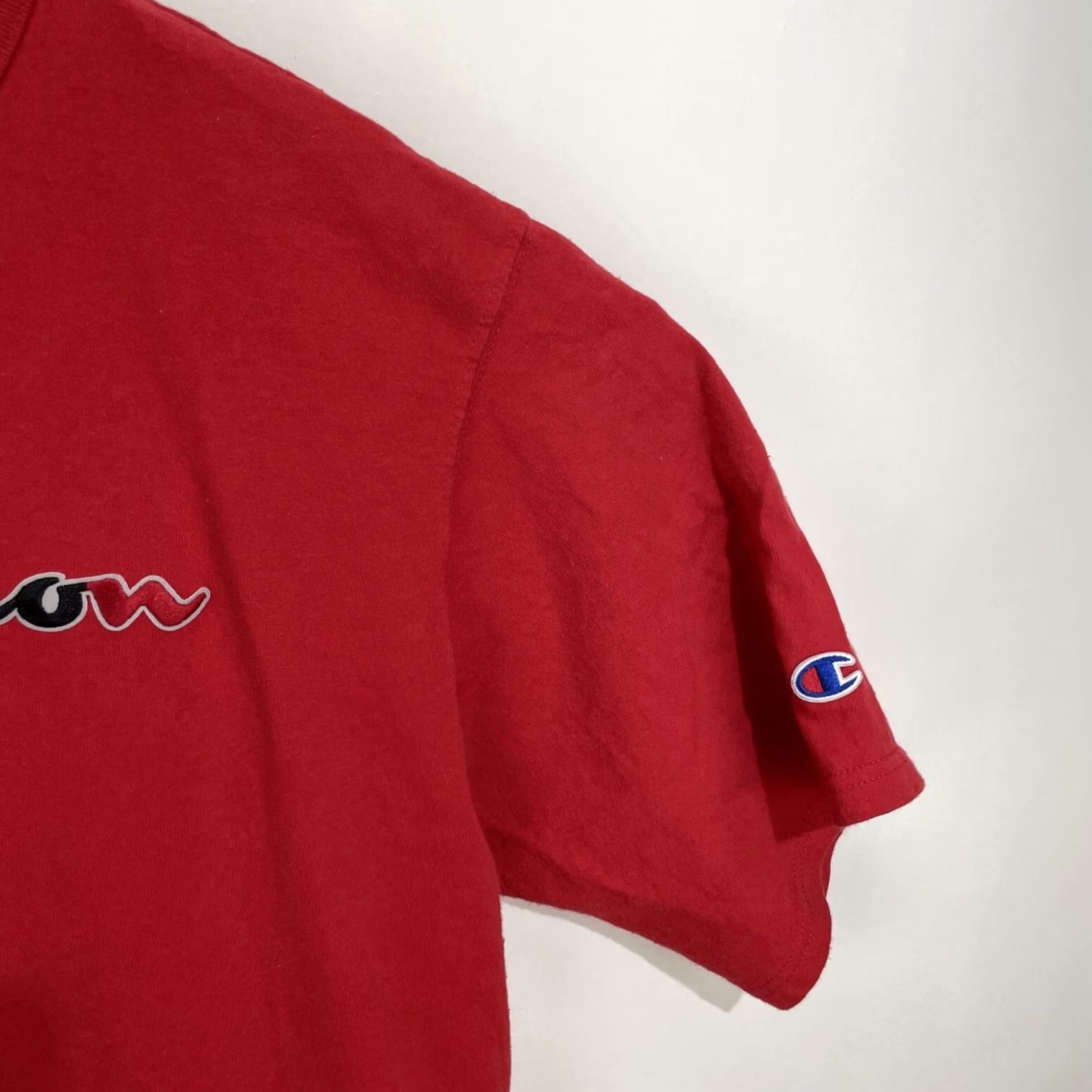 Champion VINTAGE Champion Embroidered T Shirt Red White Blue XXL 2XL Spell Out Shirt Men 90s Sports Logo Size US XXL / EU 58 / 5 - 6 Thumbnail