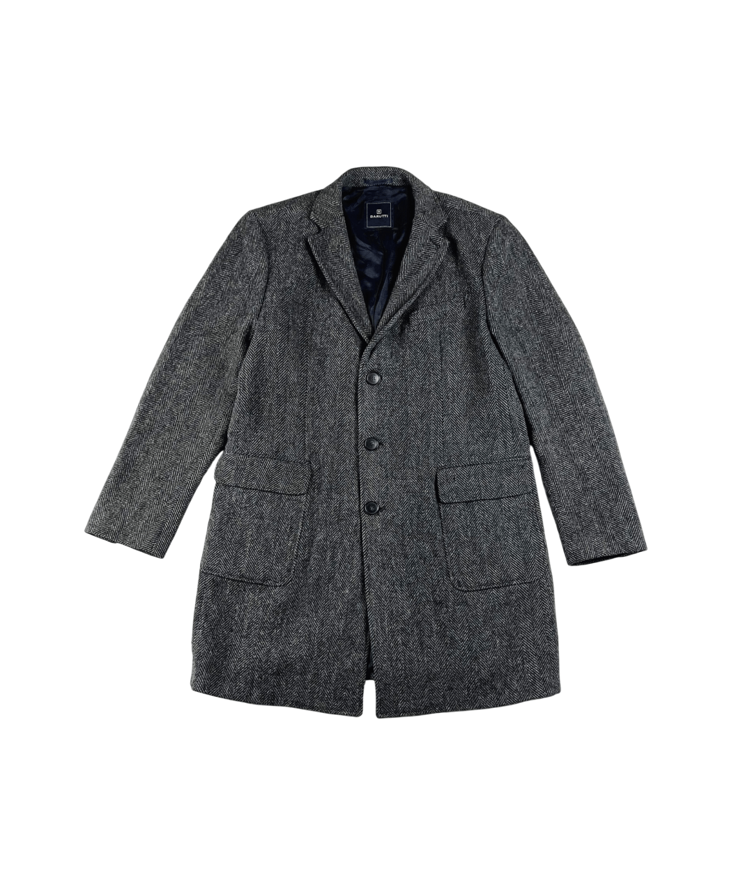 Harris Tweed Harris Tweed Barutti Wool Coat XL Grailed