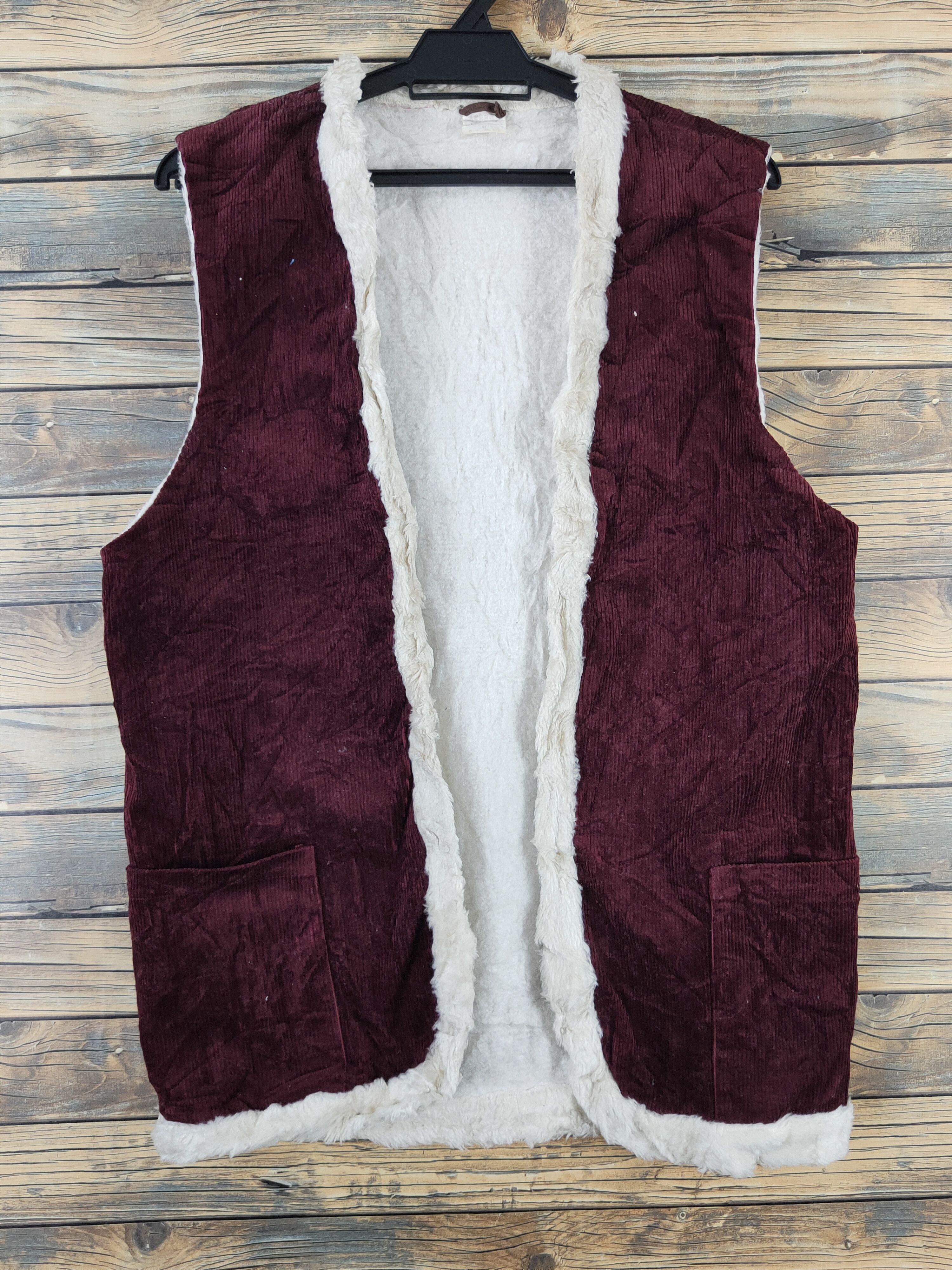 Japanese Brand × Vintage Vintage 💥 Japanese Brand Dark Maroon Vests Size M / US 6-8 / IT 42-44 - 1 Thumbnail