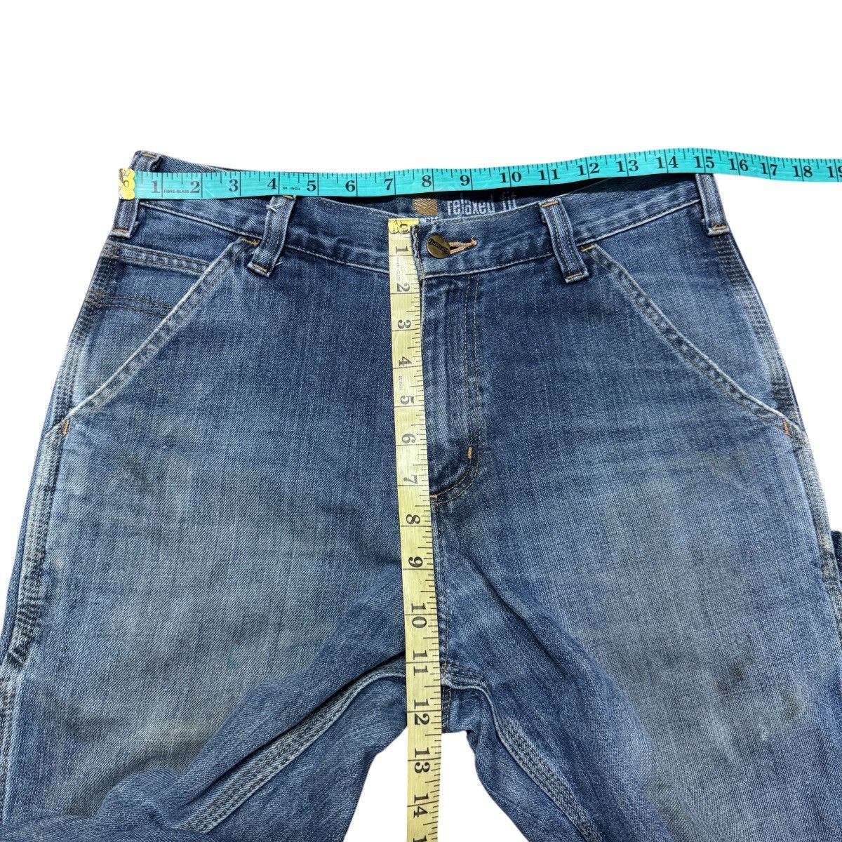 Carhartt Carhartt Thrashed Denim Carpenter Pants Size US 30 / EU 46 - 8 Thumbnail