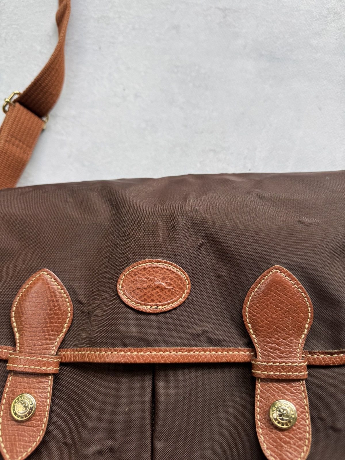 Longchamp Vintage Longchamp Crossbody Distressed bag Size ONE SIZE - 4 Thumbnail