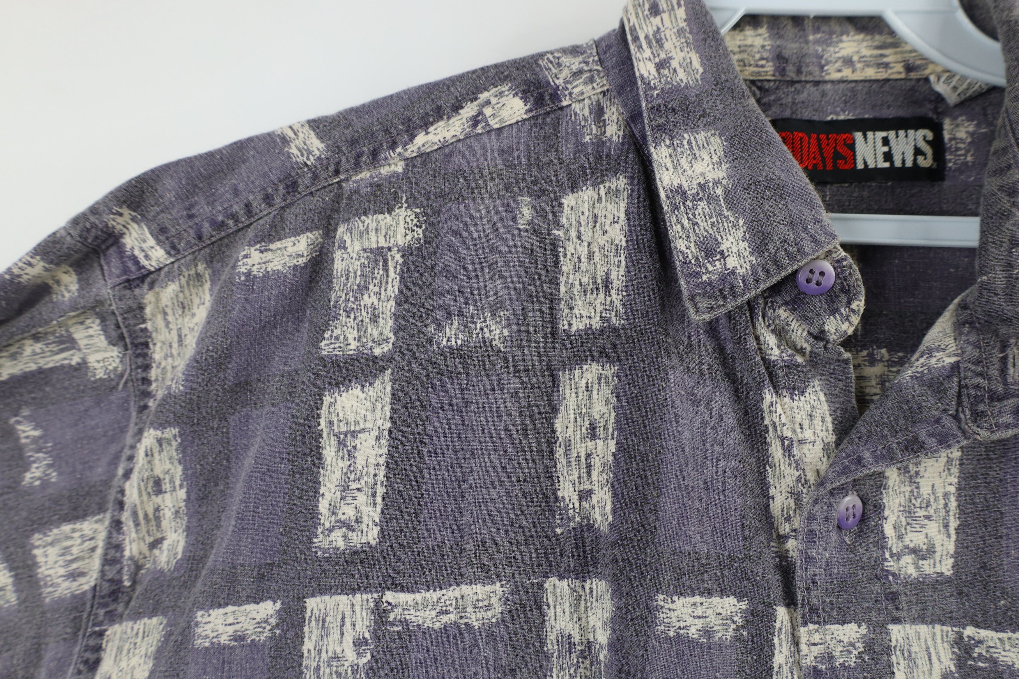 Vintage Vintage 90s Streetwear Faded Stonewash Collared Button Shirt Size US M / EU 48-50 / 2 - 6 Thumbnail