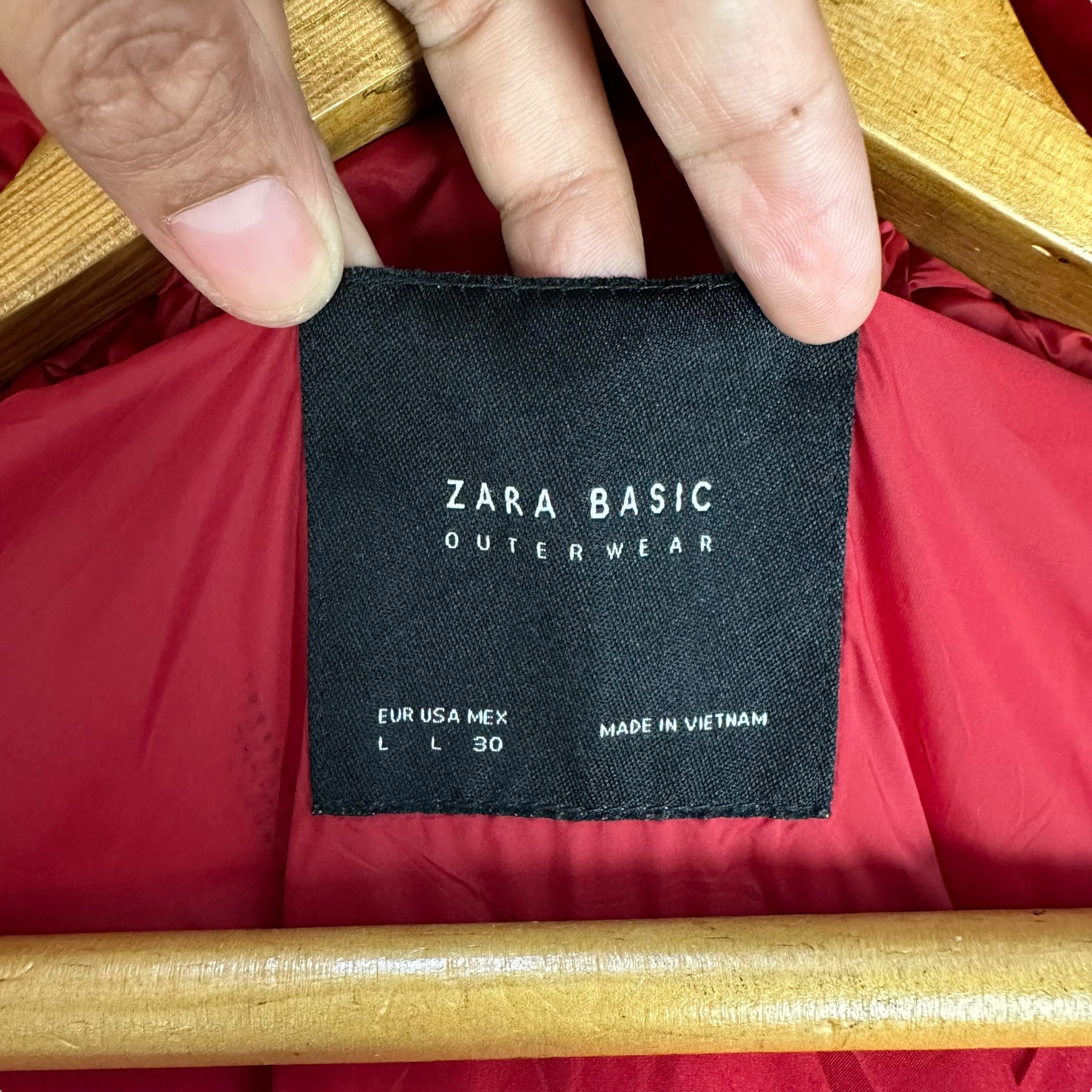 Zara ZARA Outerwear Red Down Jacket Puffer Jacket #A52-1198 Size L / US 10 / IT 46 - 8 Thumbnail