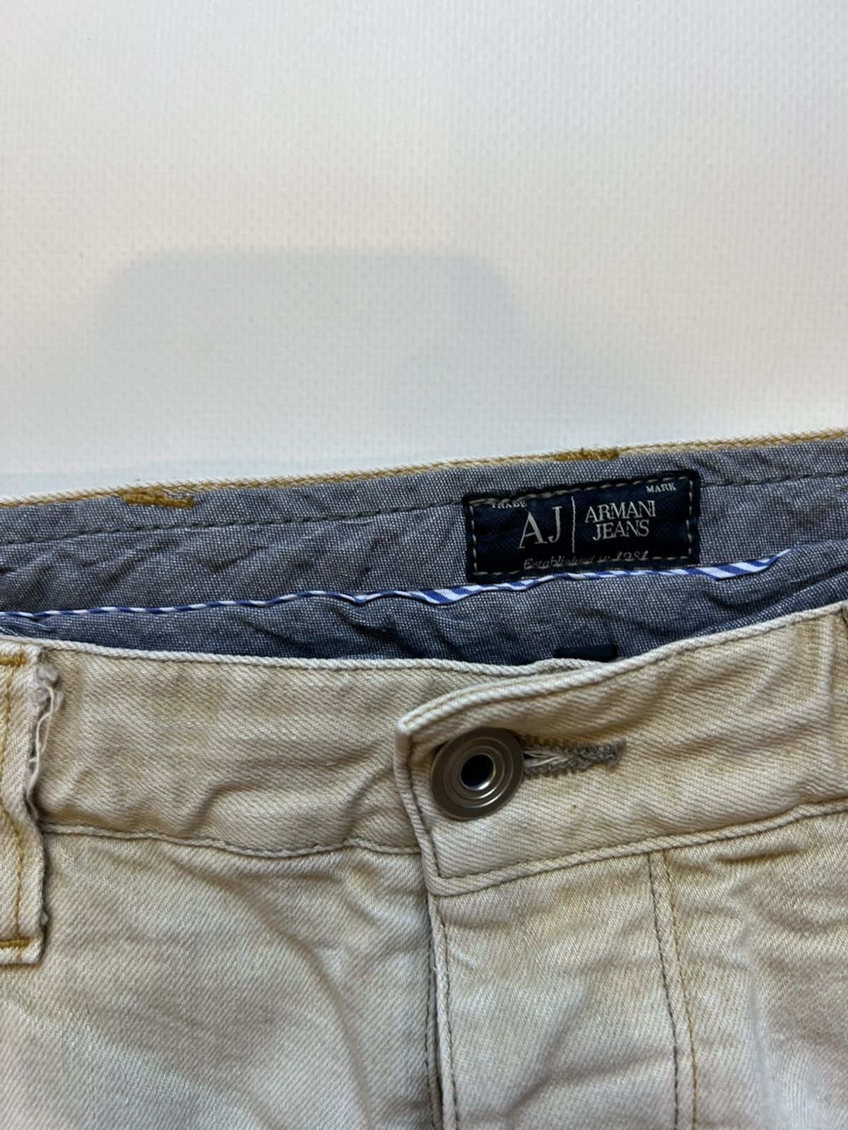 Armani Armani Jeans Denim Shorts Rare Size US 33 - 8 Thumbnail