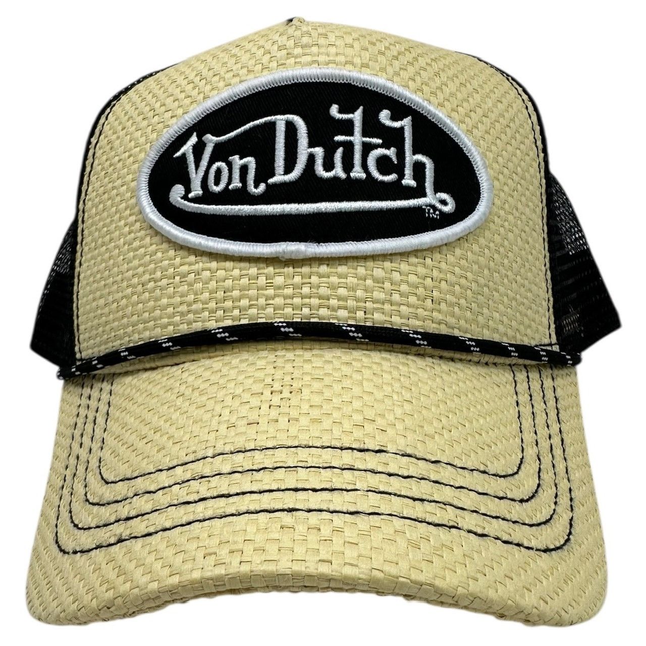 Von Dutch Von Dutch Trucker Hat Straw Snapback Cap Size ONE SIZE - 2 Thumbnail
