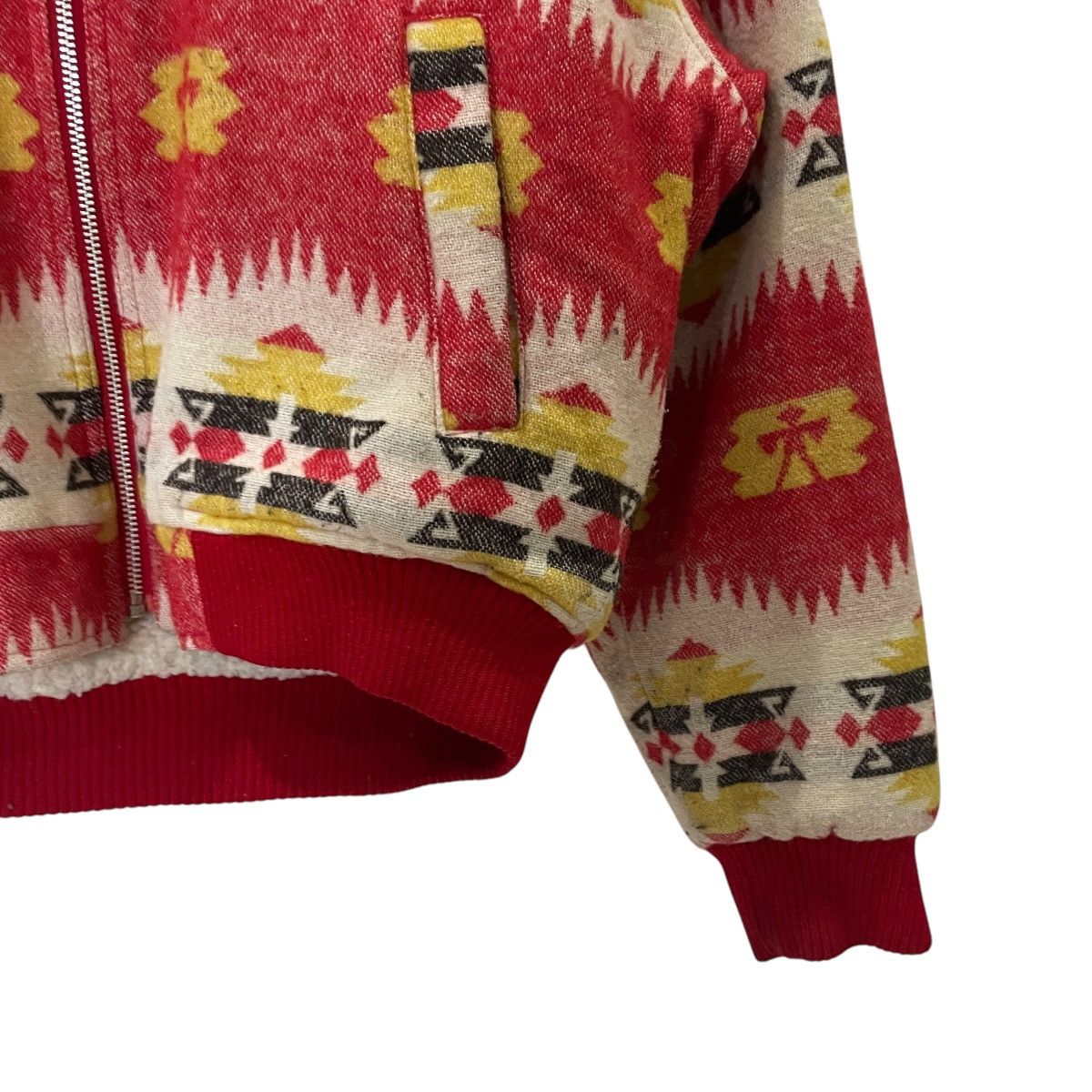 Bullhead Denim Co. Vintage Bullhead Aztex Navajo Fleece Jacket Size US L / EU 52-54 / 3 - 5 Thumbnail