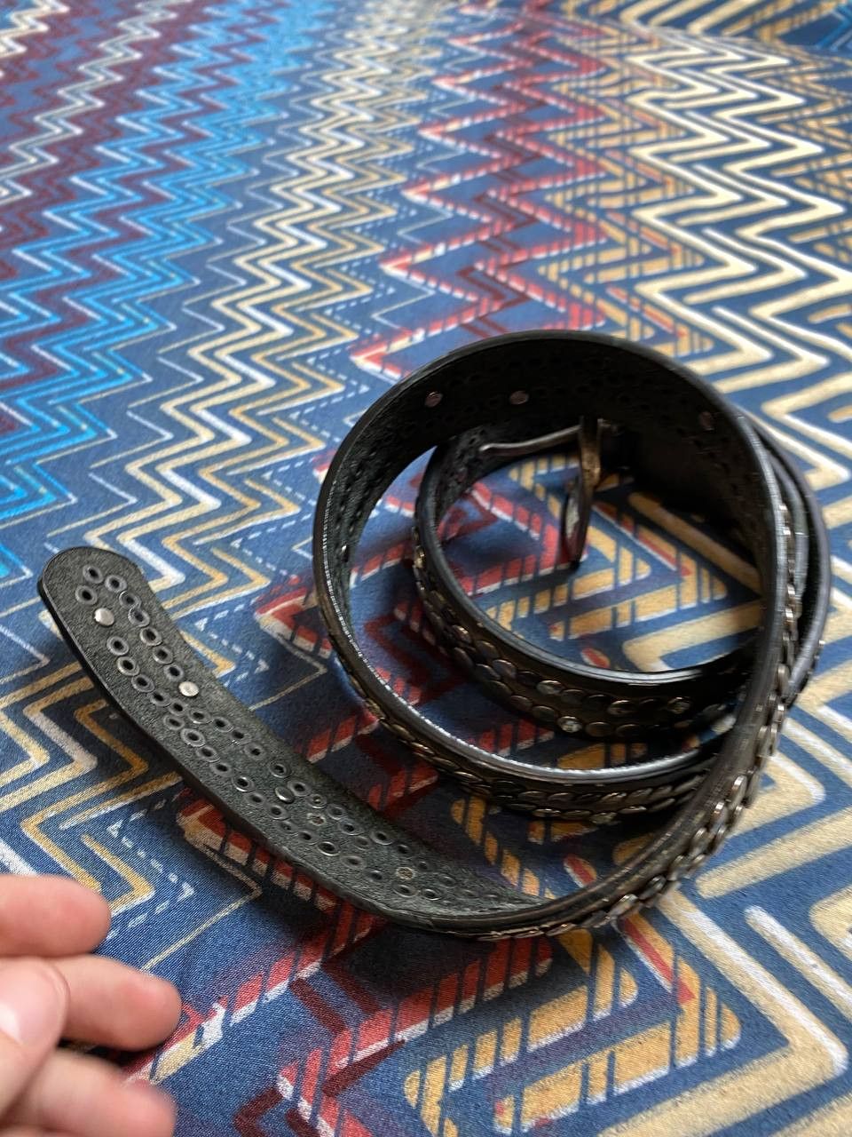 Other Y2K Rodeo Avant Garde Leather Cowboy belt Size ONE SIZE - 10 Thumbnail