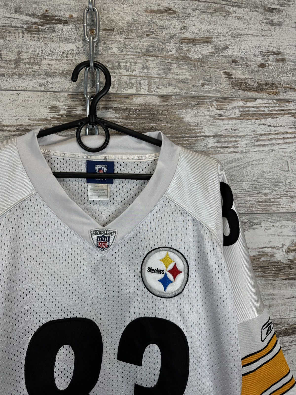 NFL × Reebok Reebok Pittsburgh Steelers White NFL T-Shirt Heath Miller Size US L / EU 52-54 / 3 - 3 Thumbnail