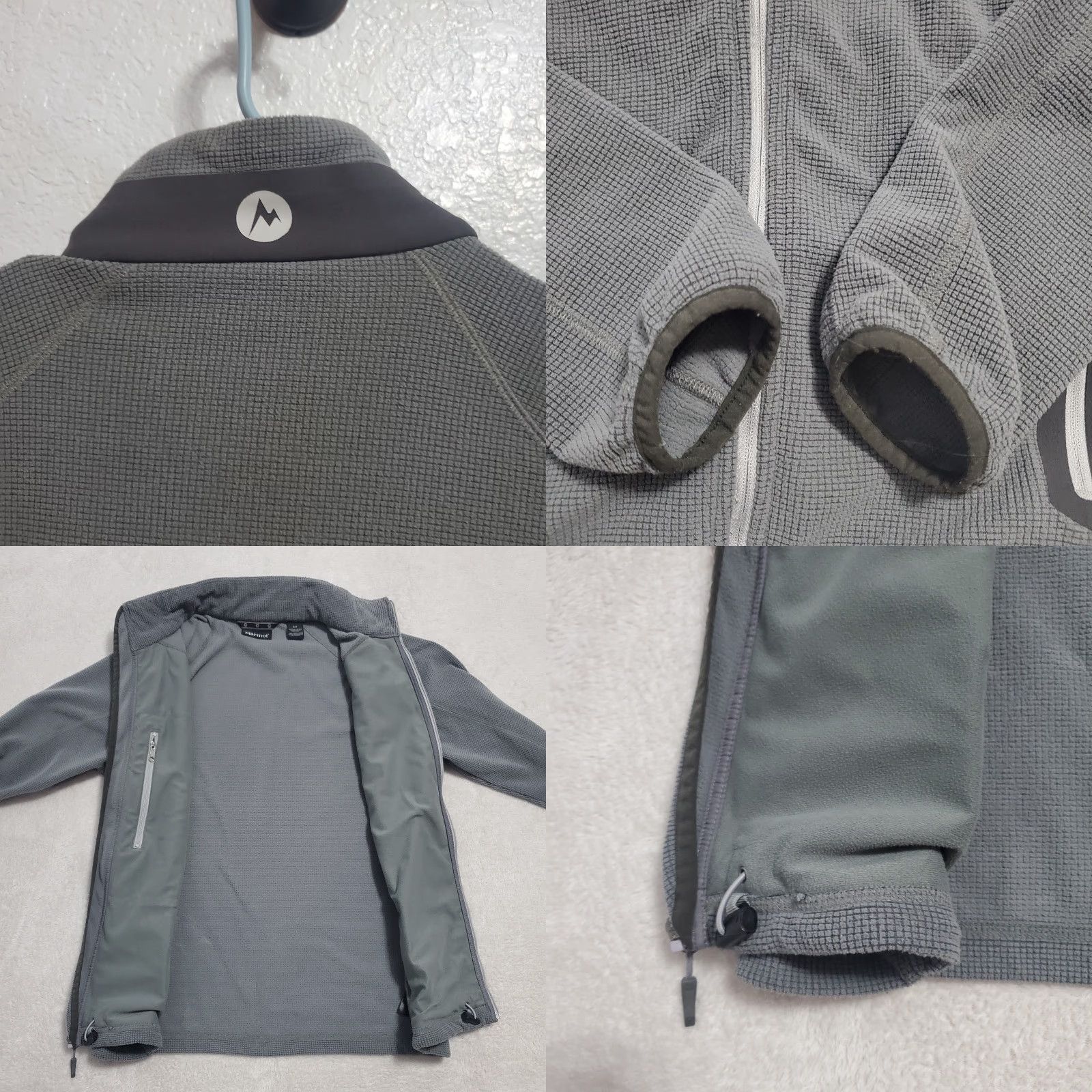 Marmot Marmot Jacket Men S Gray Lightweight Full Zip Mock Neck Sweatshirt Outdoor FLAW Size US S / EU 44-46 / 1 - 8 Thumbnail