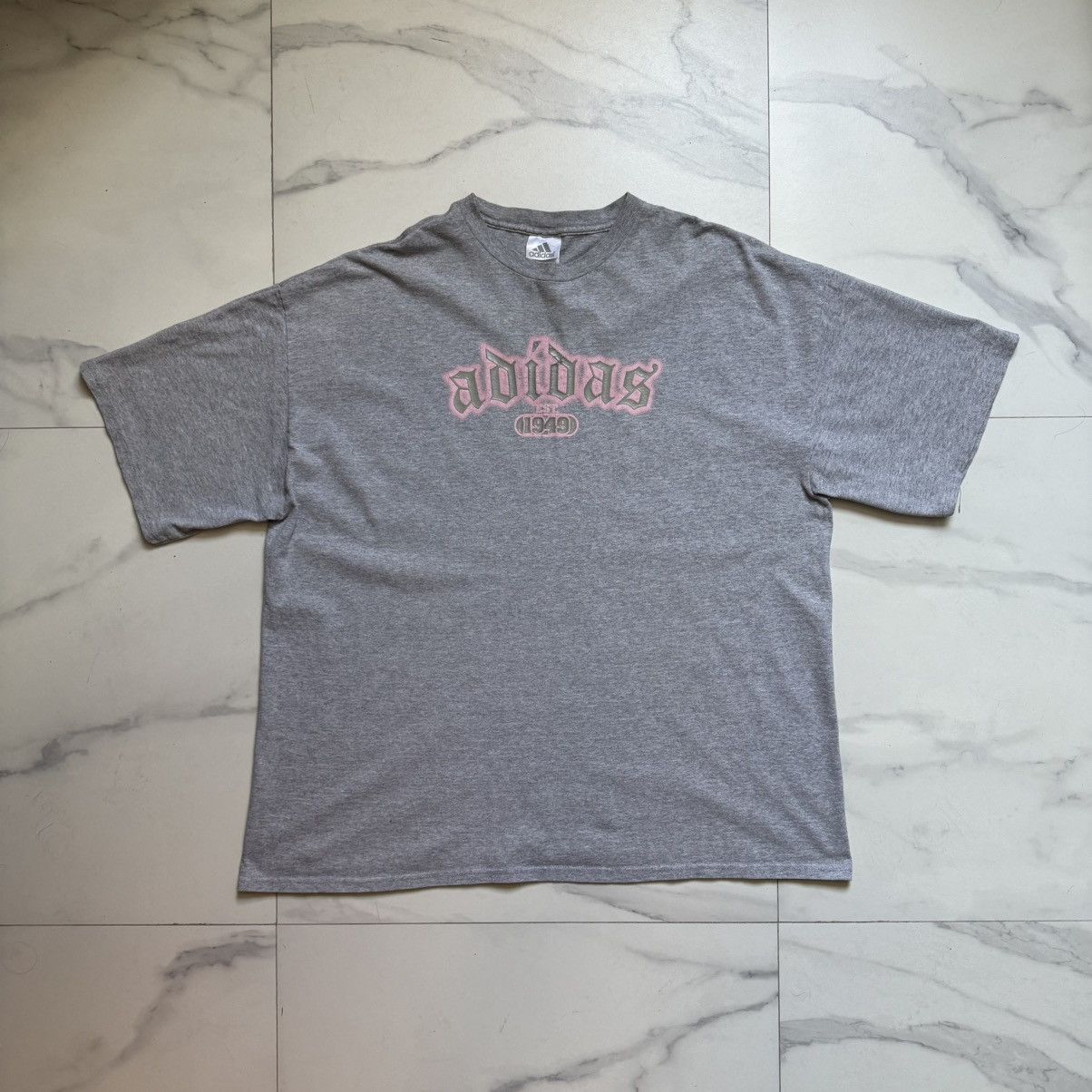 Adidas Vintage Y2K Adidas Goth Logo Tee Size US XXL / EU 58 / 5 - 2 Thumbnail