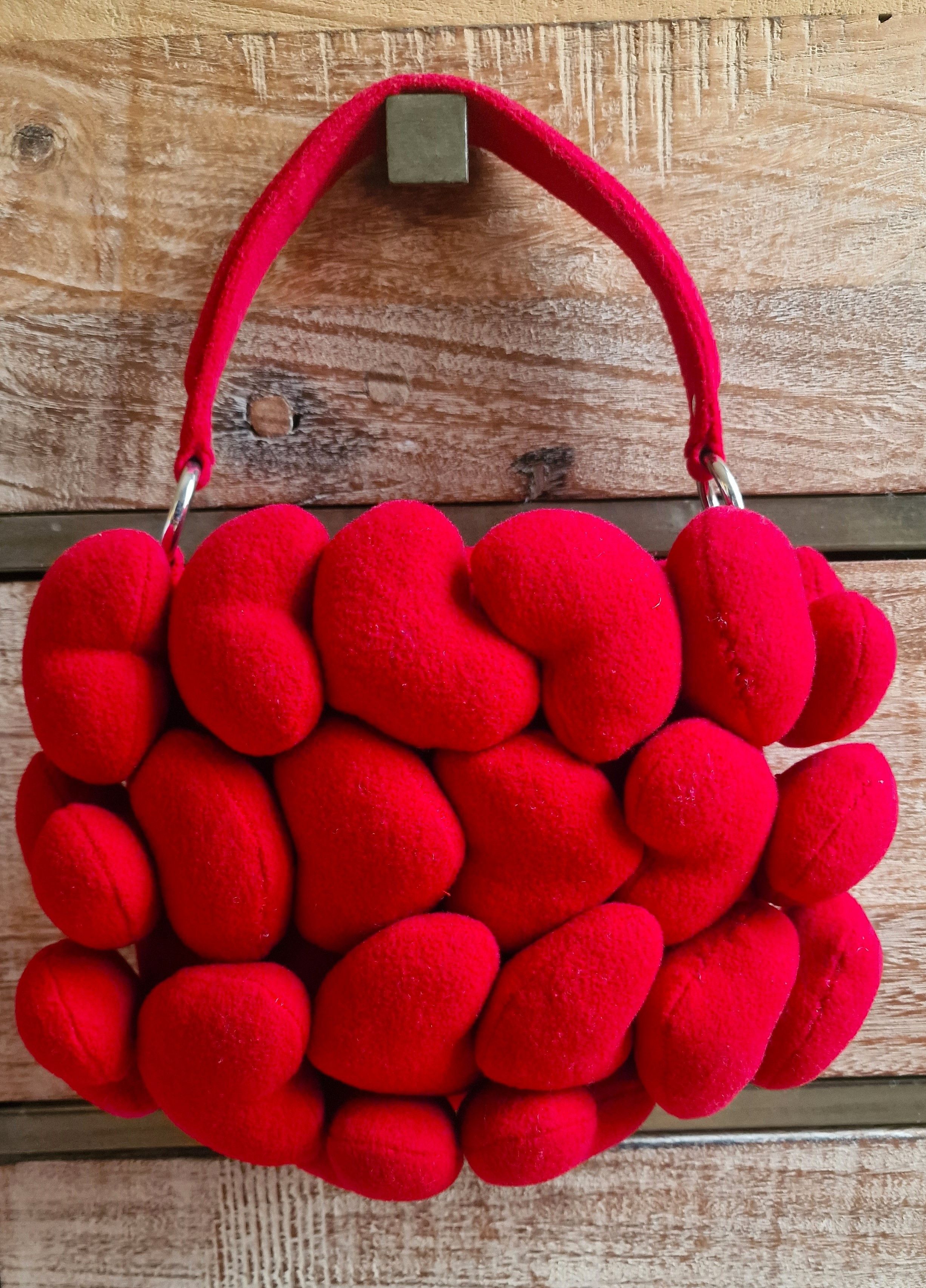 Moschino Iconic MOSCHINO Heart Red Plush Toy Hand Shoulder Bag Size ONE SIZE - 8 Thumbnail