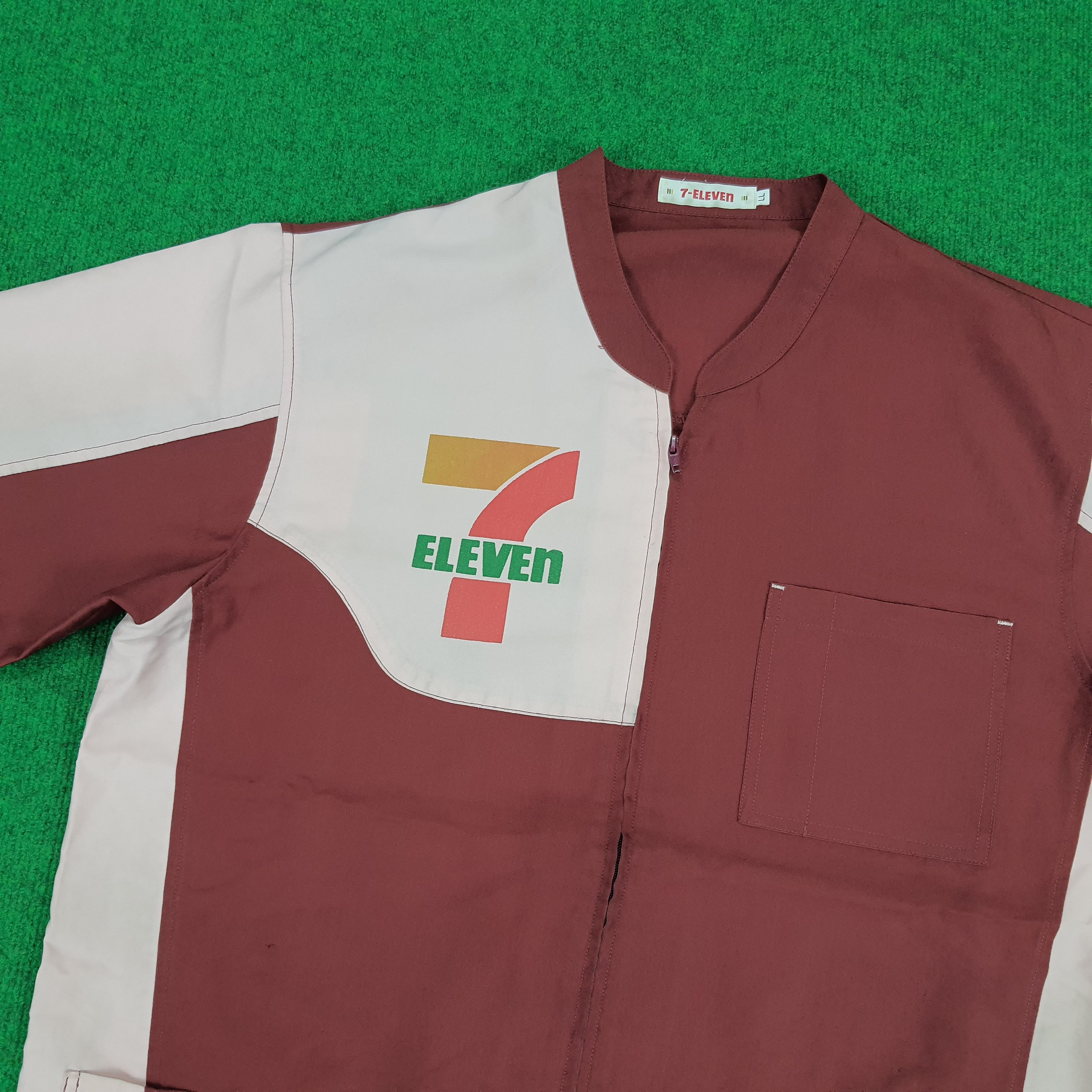 Japanese Brand Vintage 7 Eleven Japan Staff Uniform Workwear Jacket Size US L / EU 52-54 / 3 - 2 Thumbnail