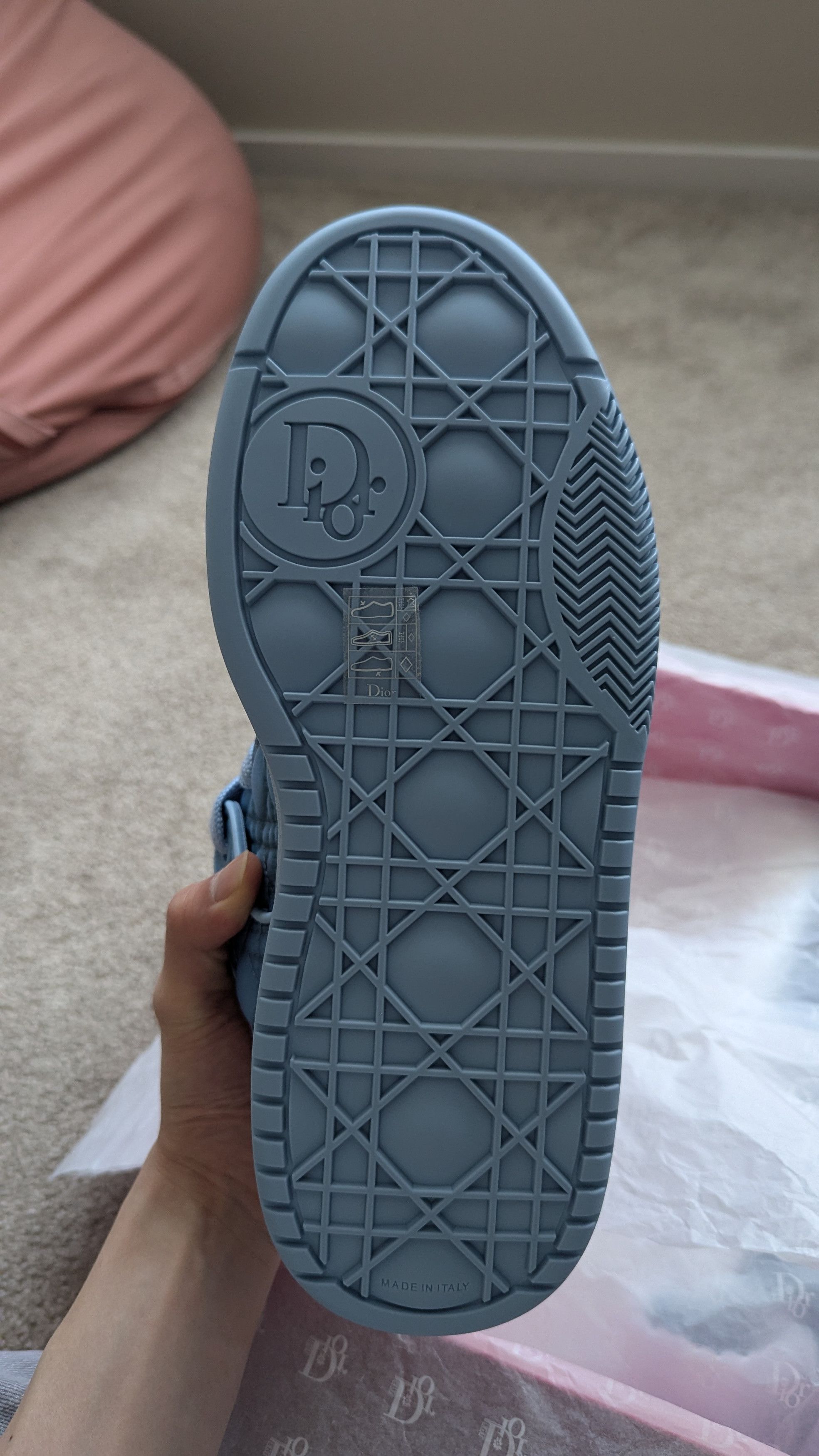 Dior × ERL Dior ERL B9S Sneaker Blue Cannage Colorway EU42 UK8 Size US 9 / EU 42 - 8 Thumbnail