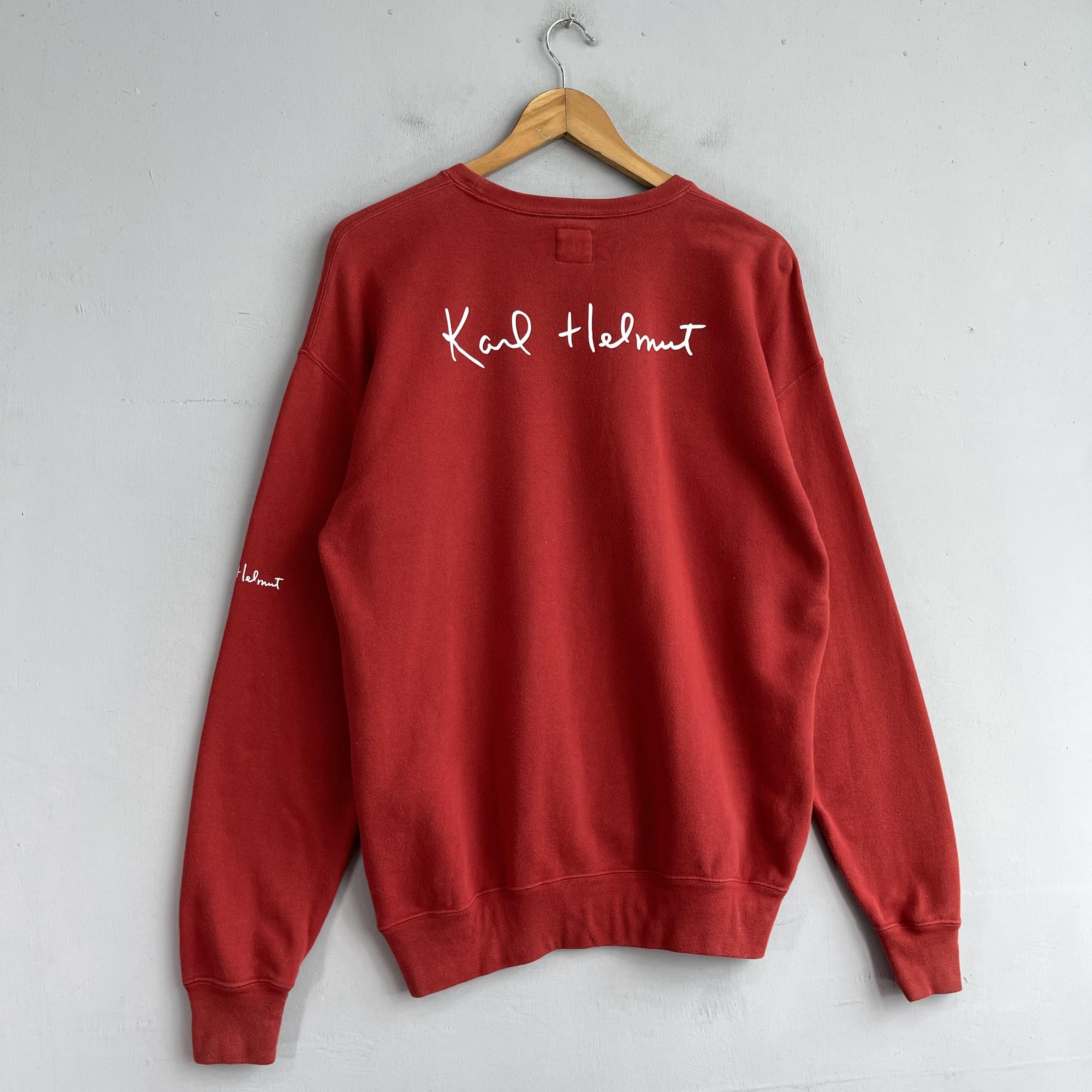 Karl Helmut × Vintage Vintage KARL HELMUT Paris Back Hit Spellout Sweatshirt Size US M / EU 48-50 / 2 - 3 Thumbnail