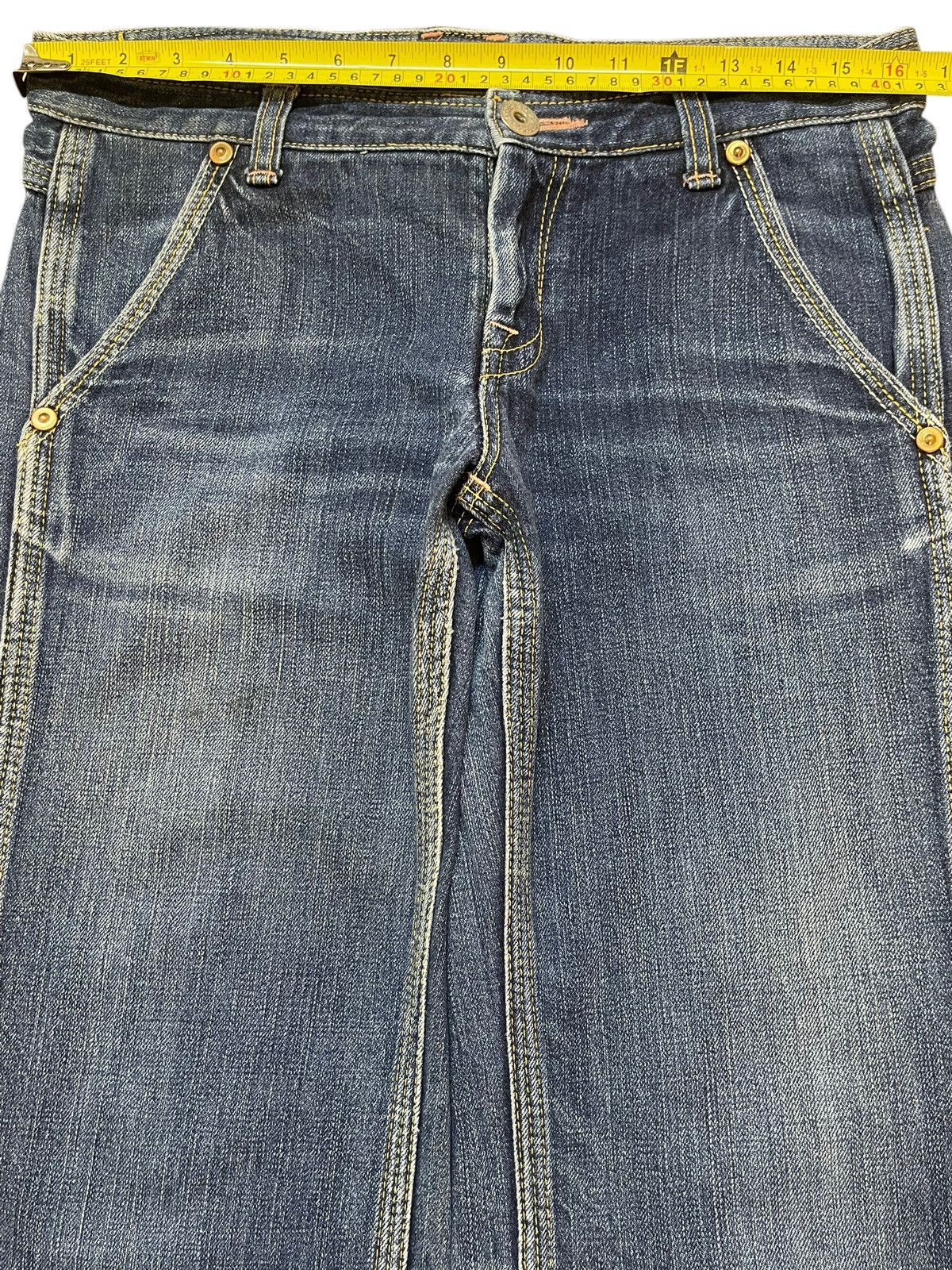 Johnbull Vintage Japan John Bull Faded Wash Baggy Style Jeans Size US 32 / EU 48 - 11 Thumbnail
