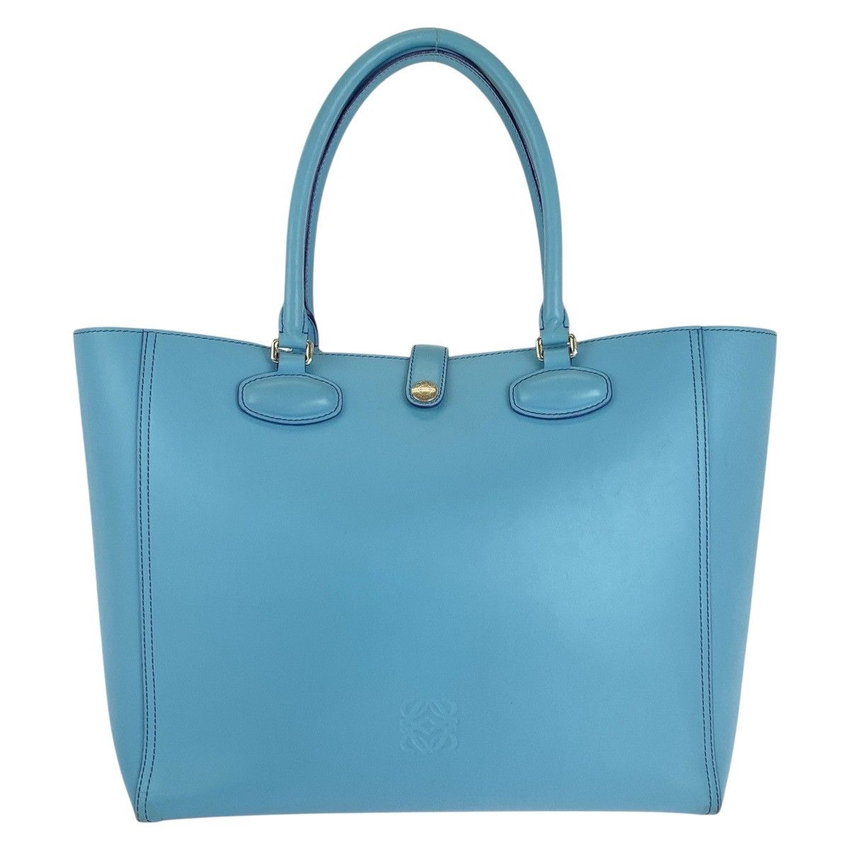 Loewe Loewe Leather Anagram Leo 2Way Bag 500488 Leather Shoulder Bag 500488 in Blue, Women's