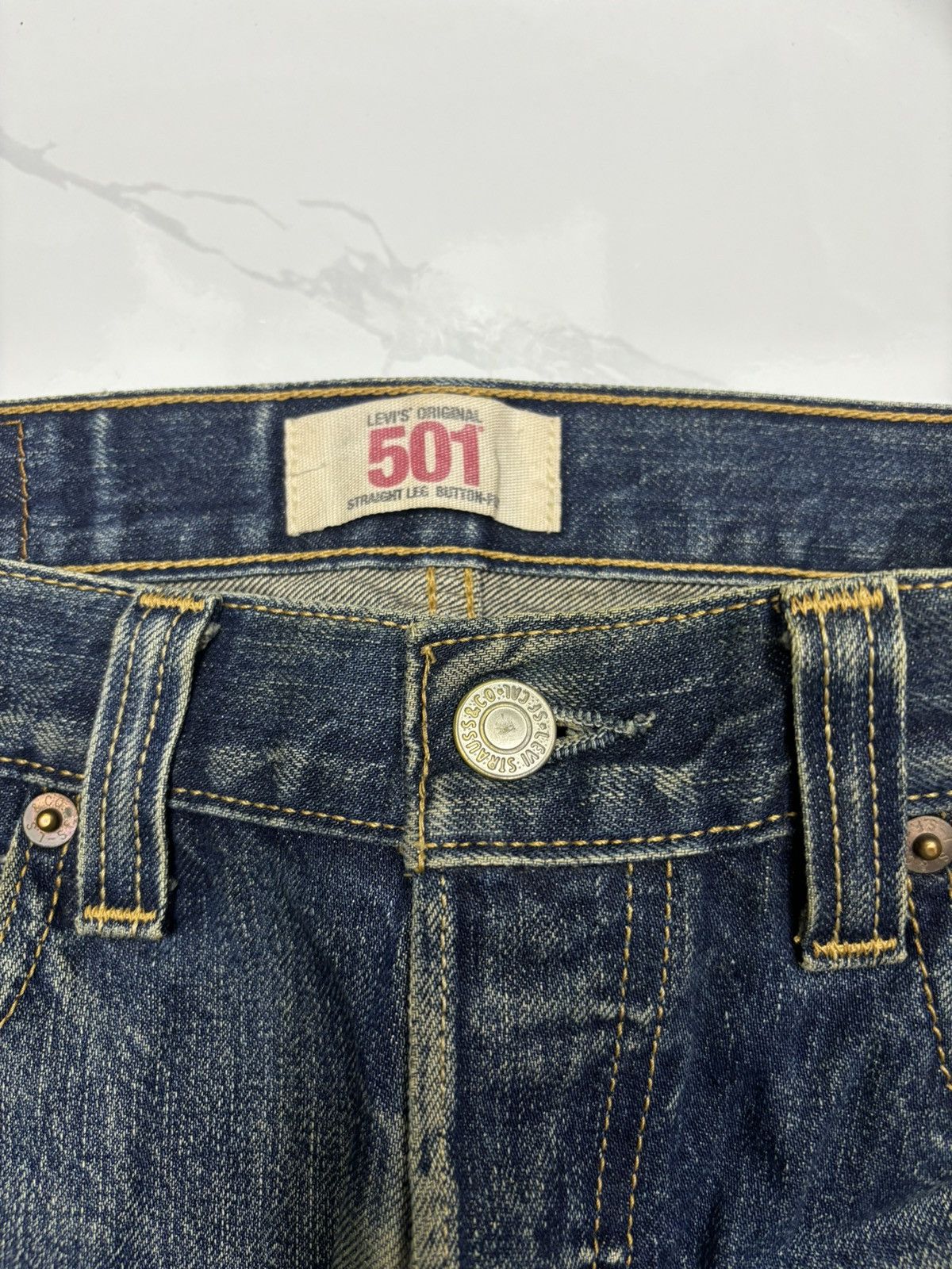 Levi's 🔥Levis 501 Japan Distressed Denim Jeans Size US 30 / EU 46 - 9 Thumbnail
