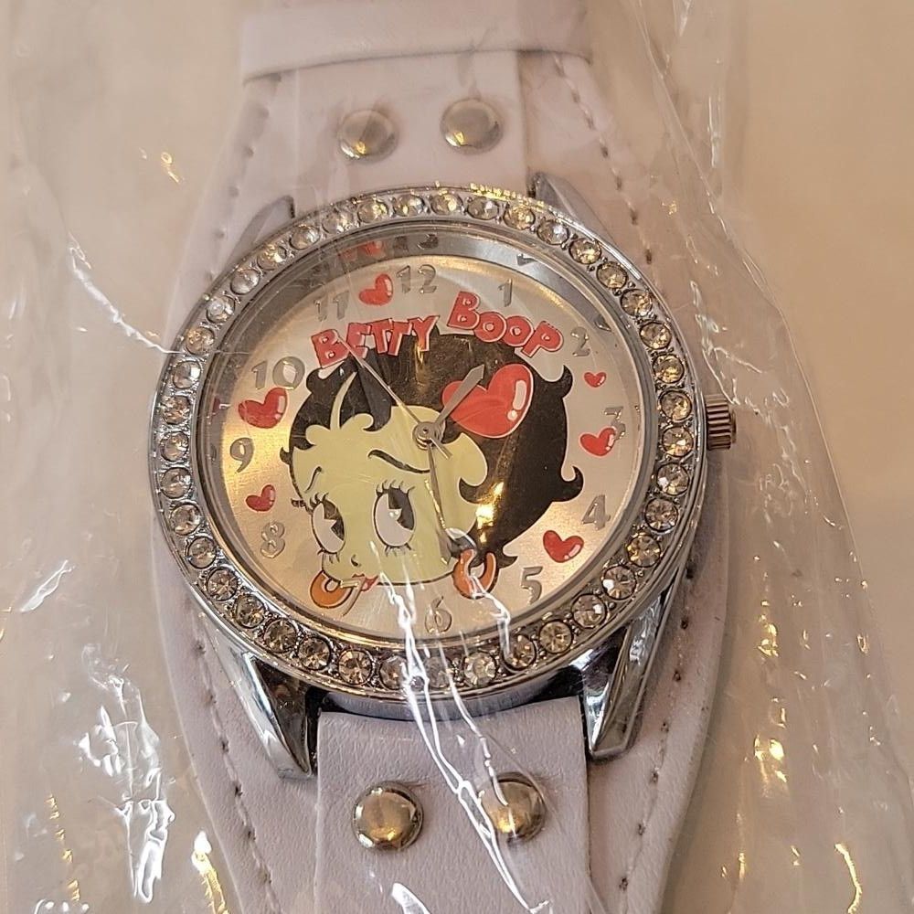 Other King betty boop w/ diamond color style Stones watch white Size ONE SIZE - 2 Thumbnail