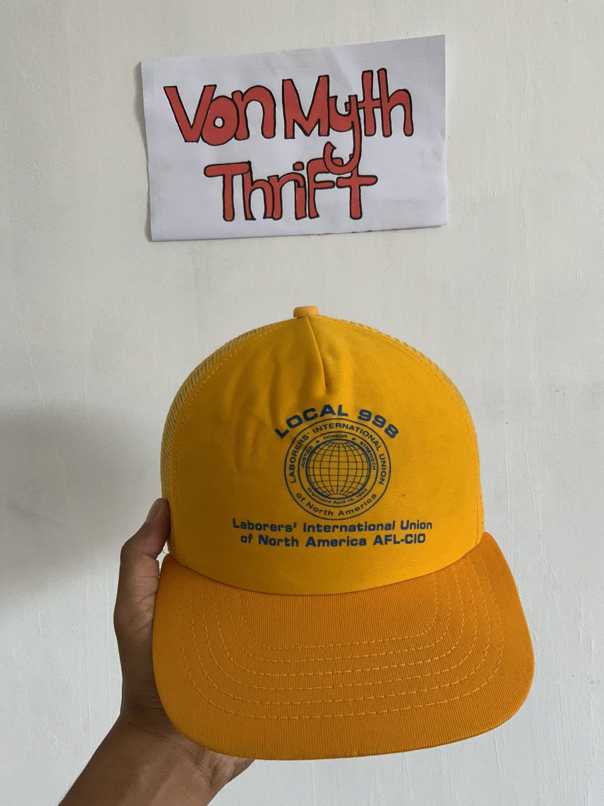 Vintage Vintage Local 998 Laborer’s USA Made Trucker Hat Size ONE SIZE - 5 Thumbnail