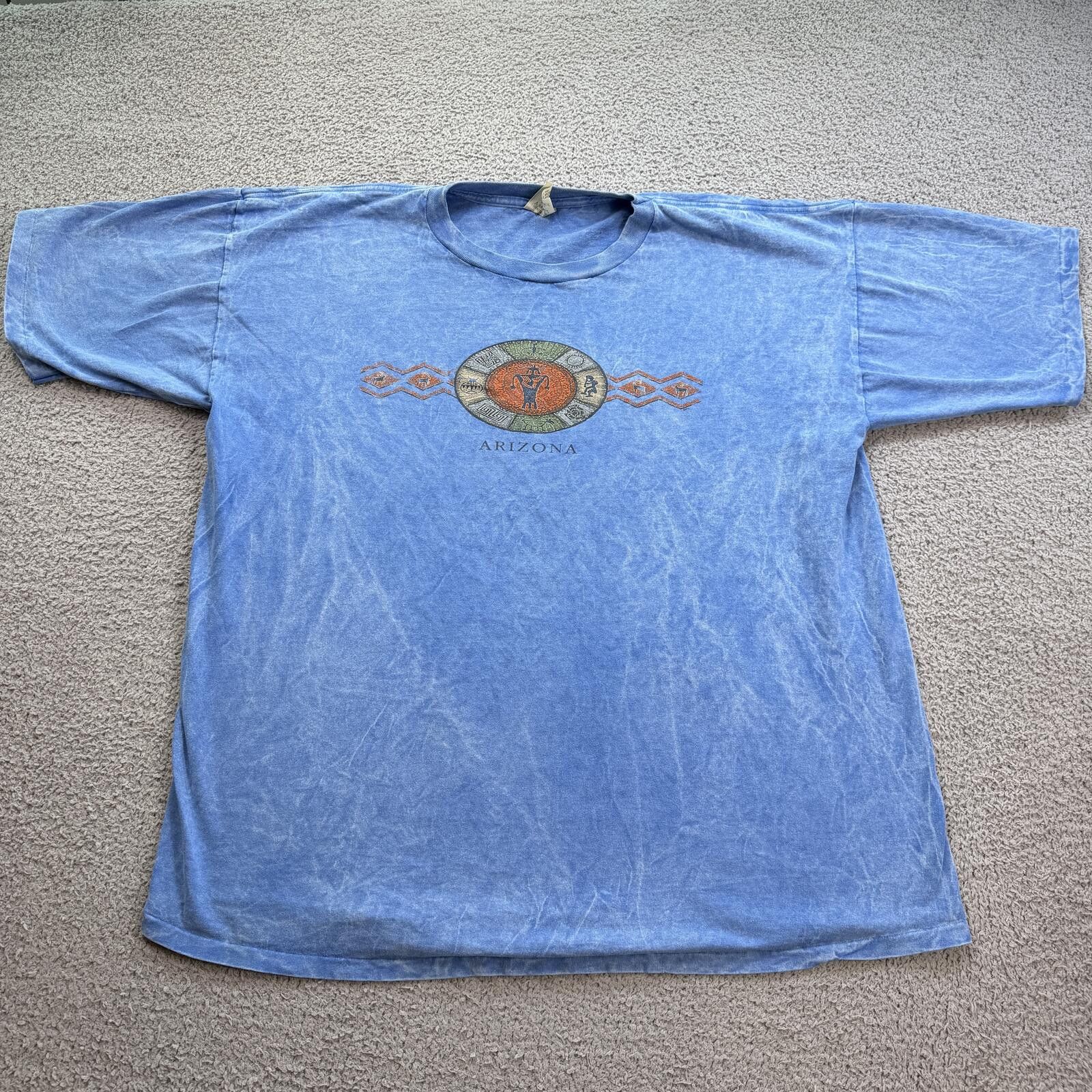 Other Vintage 90s Arizona Graphic T Shirt XXL Made USA Faded Blue Size US XXL / EU 58 / 5 - 1 Thumbnail