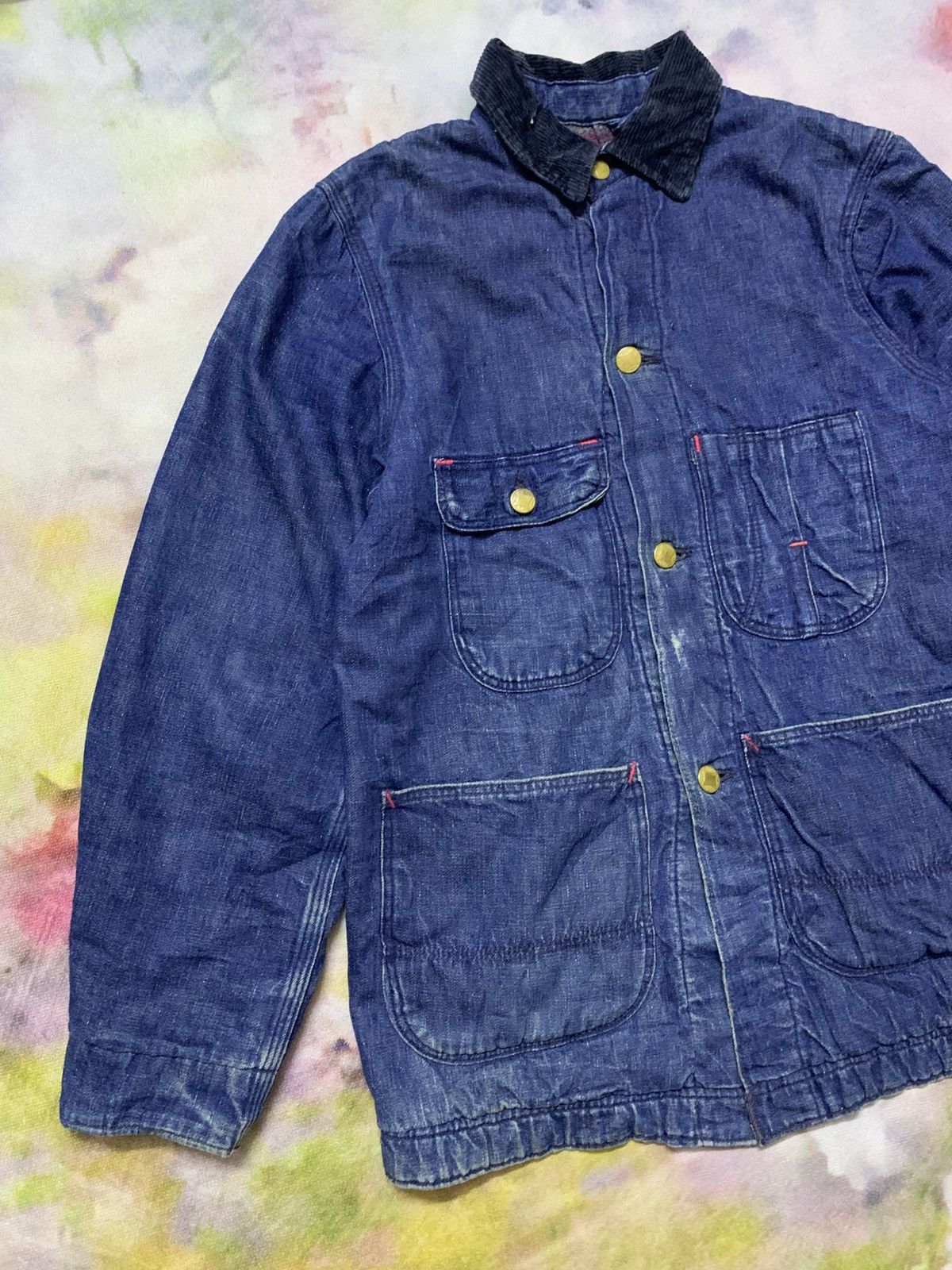Sears Vintage 50’s HERCULES SEARS Chore Blanket Lined Denim Jacket Size US S / EU 44-46 / 1 - 5 Thumbnail