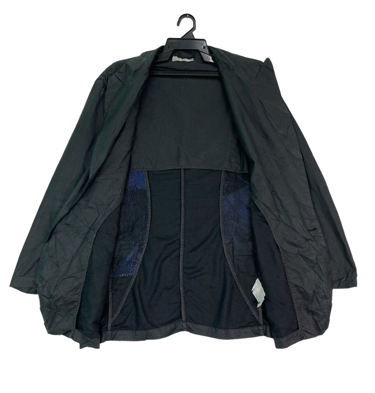 Vintage Vtg 90s E-Play boro stitch design part coated black jacket Size US XL / EU 56 / 4 - 3 Thumbnail