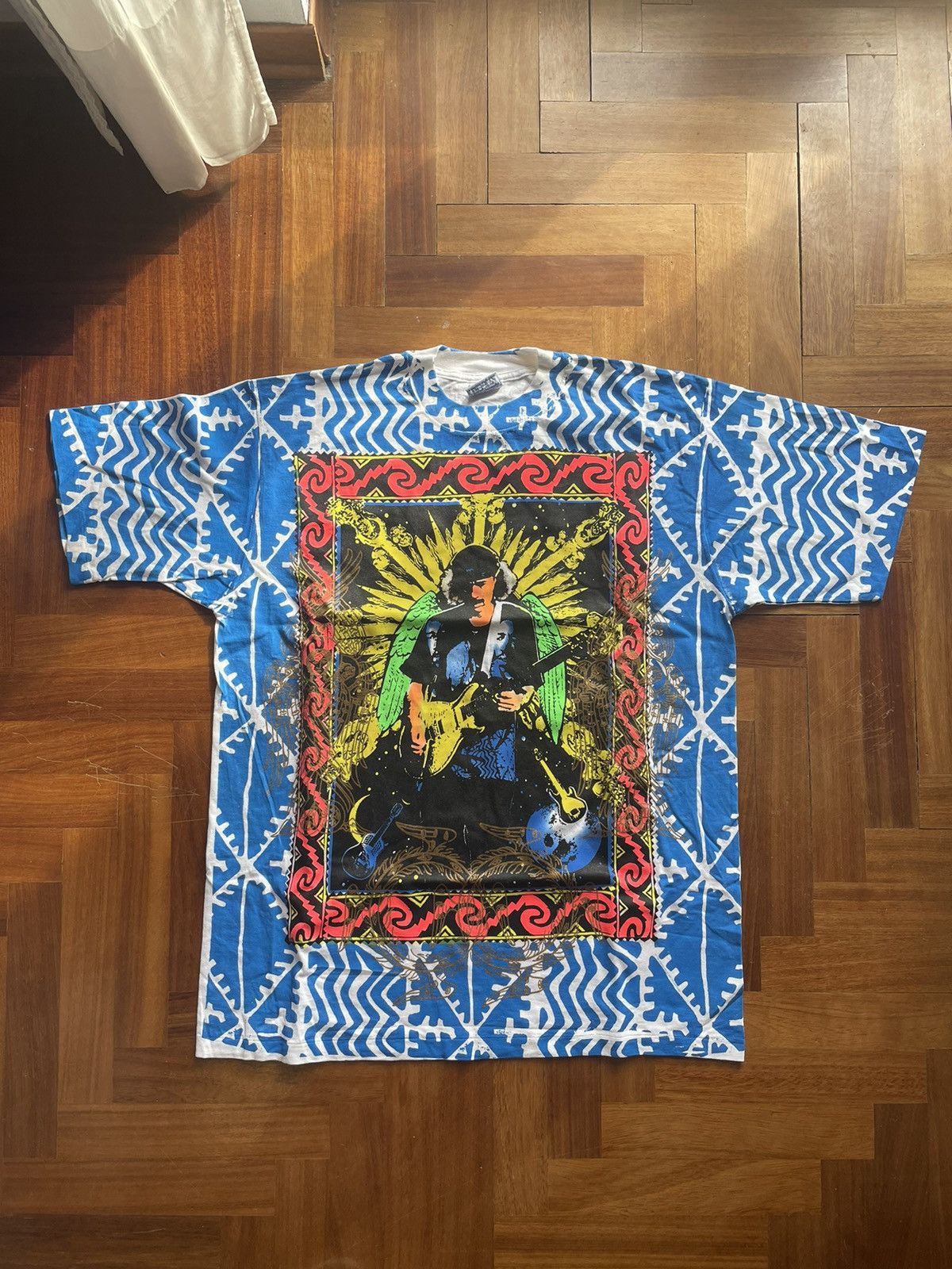 Hanes santana aop all over print rare tshirt Size US XL / EU 56 / 4 - 1 Thumbnail